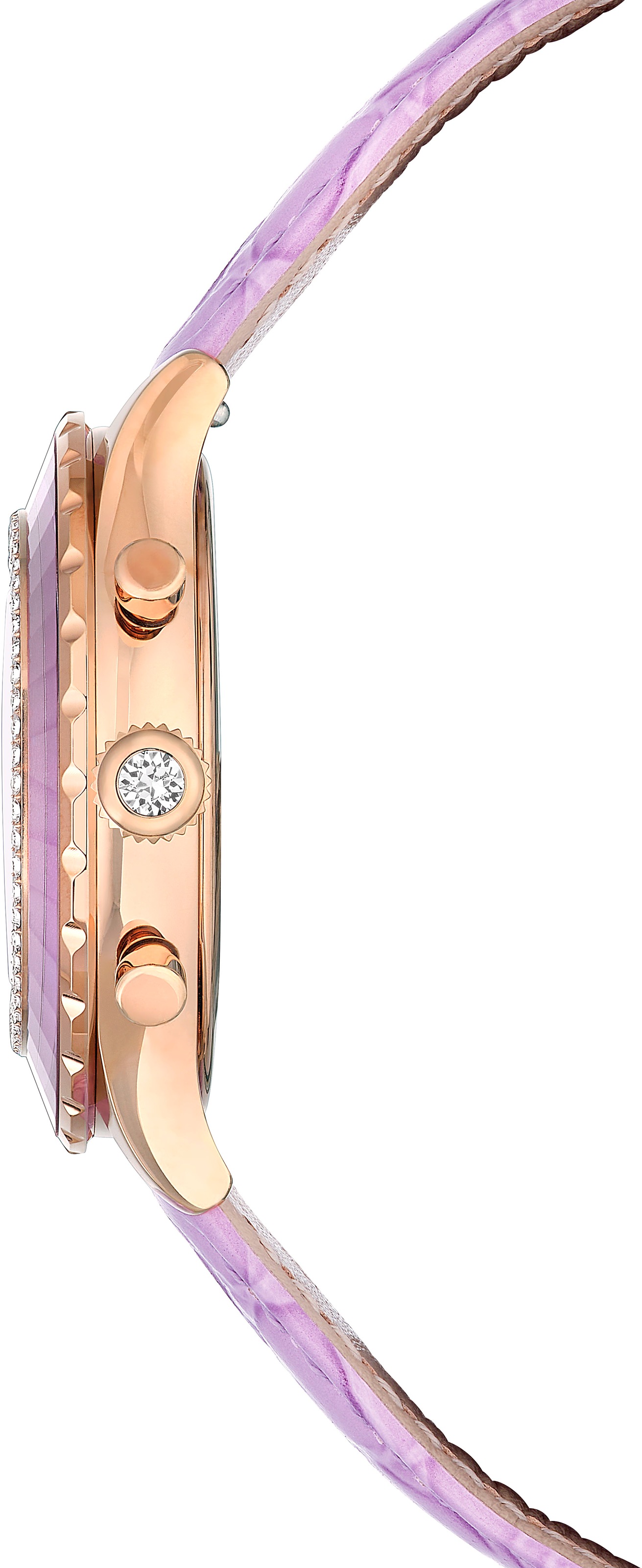 Swarovski Chronograph »OCTEA CHRONO«, Quarzuhr, Armbanduhr, Damenuhr, Swiss Made, Lederarmband, analog