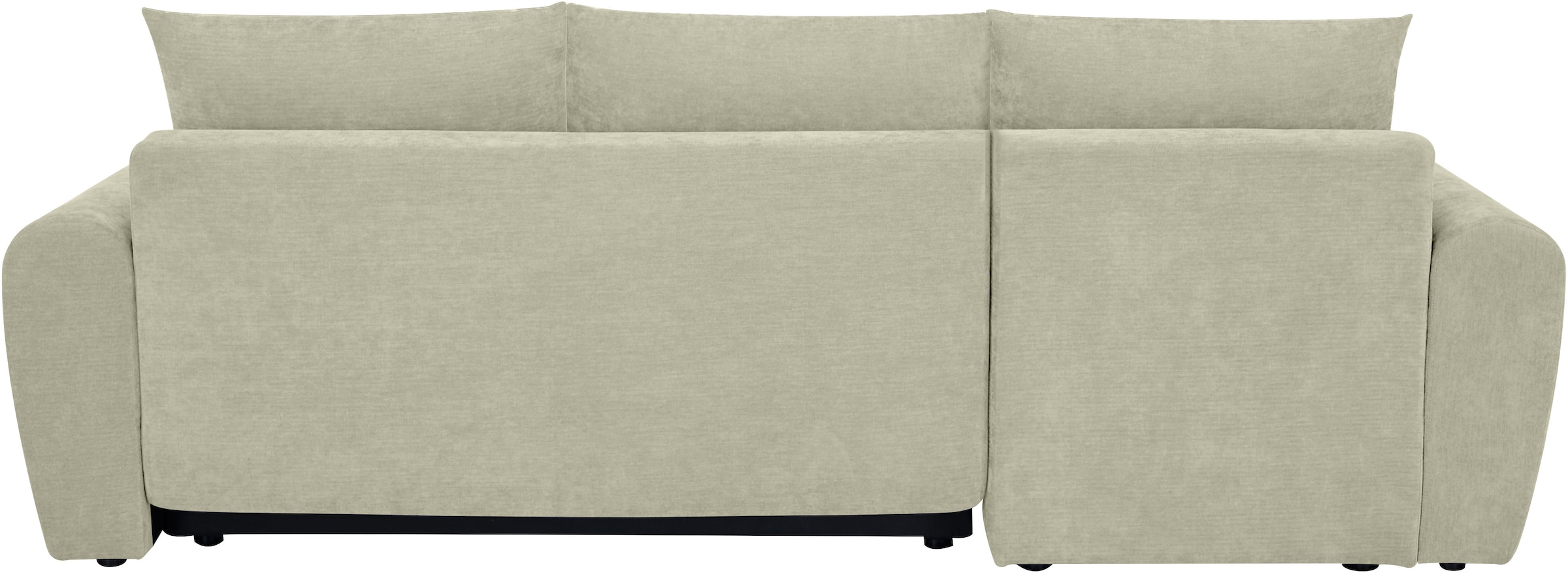 Home affaire Ecksofa »Nortrud-Uni, 241 cm, L-Form, mit Schlaffunktion u. Bettkasten« Recamiere rechts / links montierbar, Feinstruktur-Bezug
