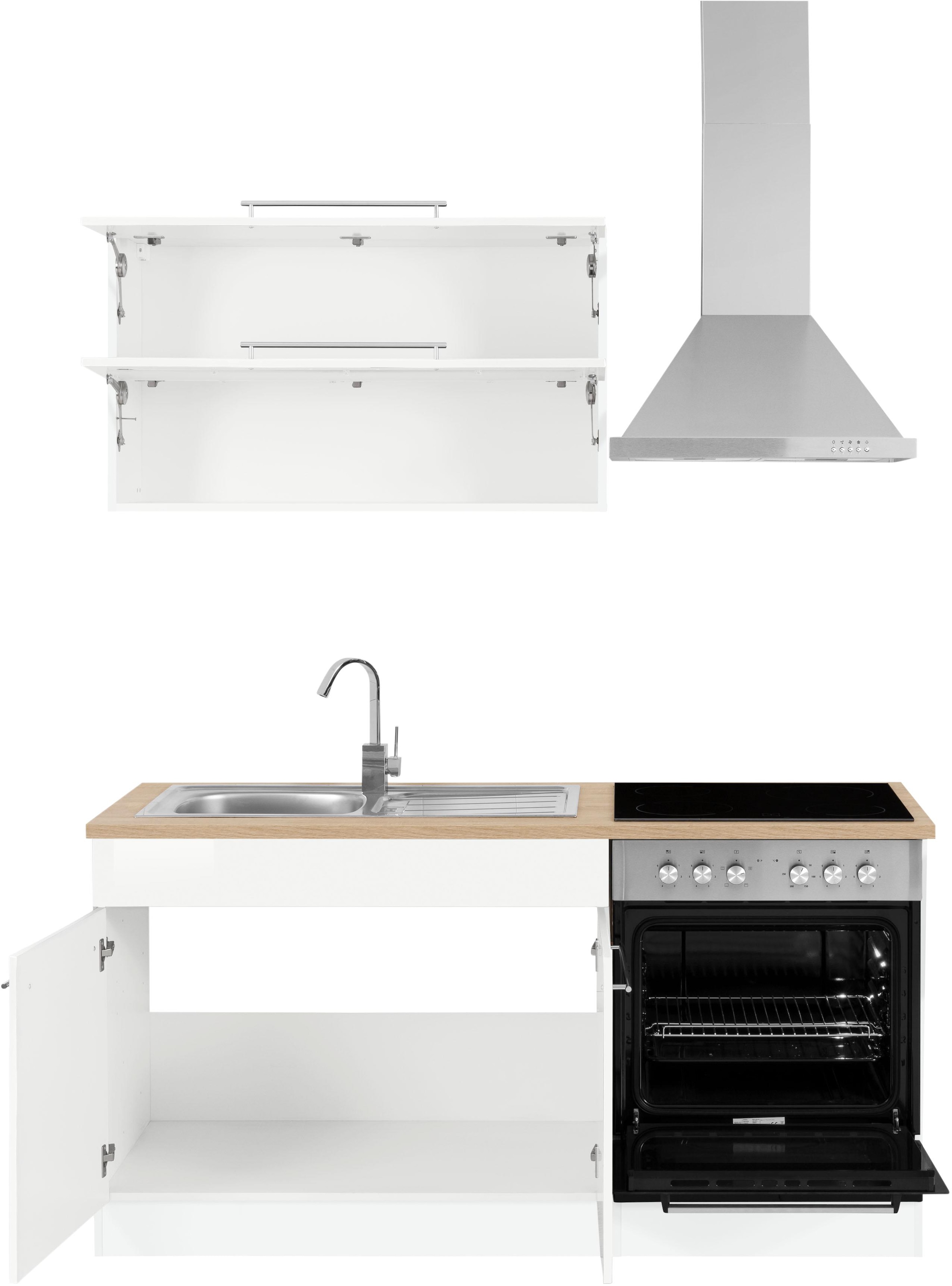 KOCHSTATION Küchenzeile »KS-Eton«, ohne E-Geräte, Breite 160 cm