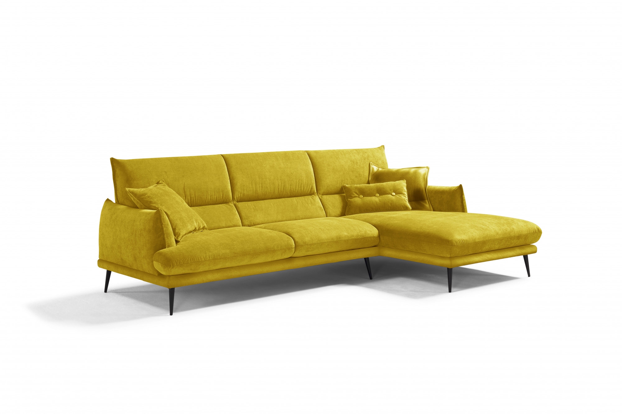 Egoitaliano Ecksofa "FUNNY, hochwertiges & aktuelles Design, bequeme Rücken günstig online kaufen