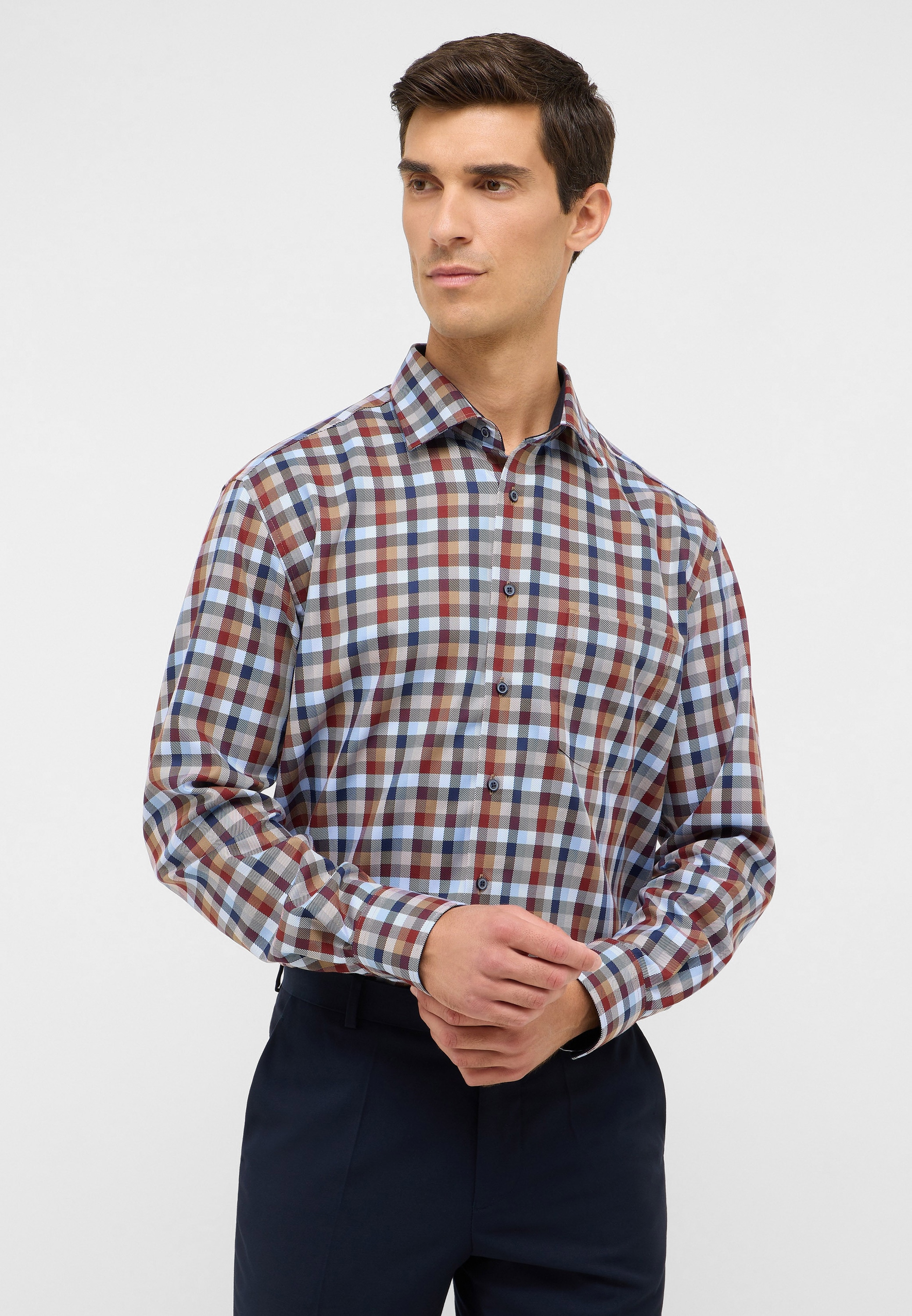 Eterna Langarmhemd "MODERN FIT", NON IRON (bügelfrei) günstig online kaufen