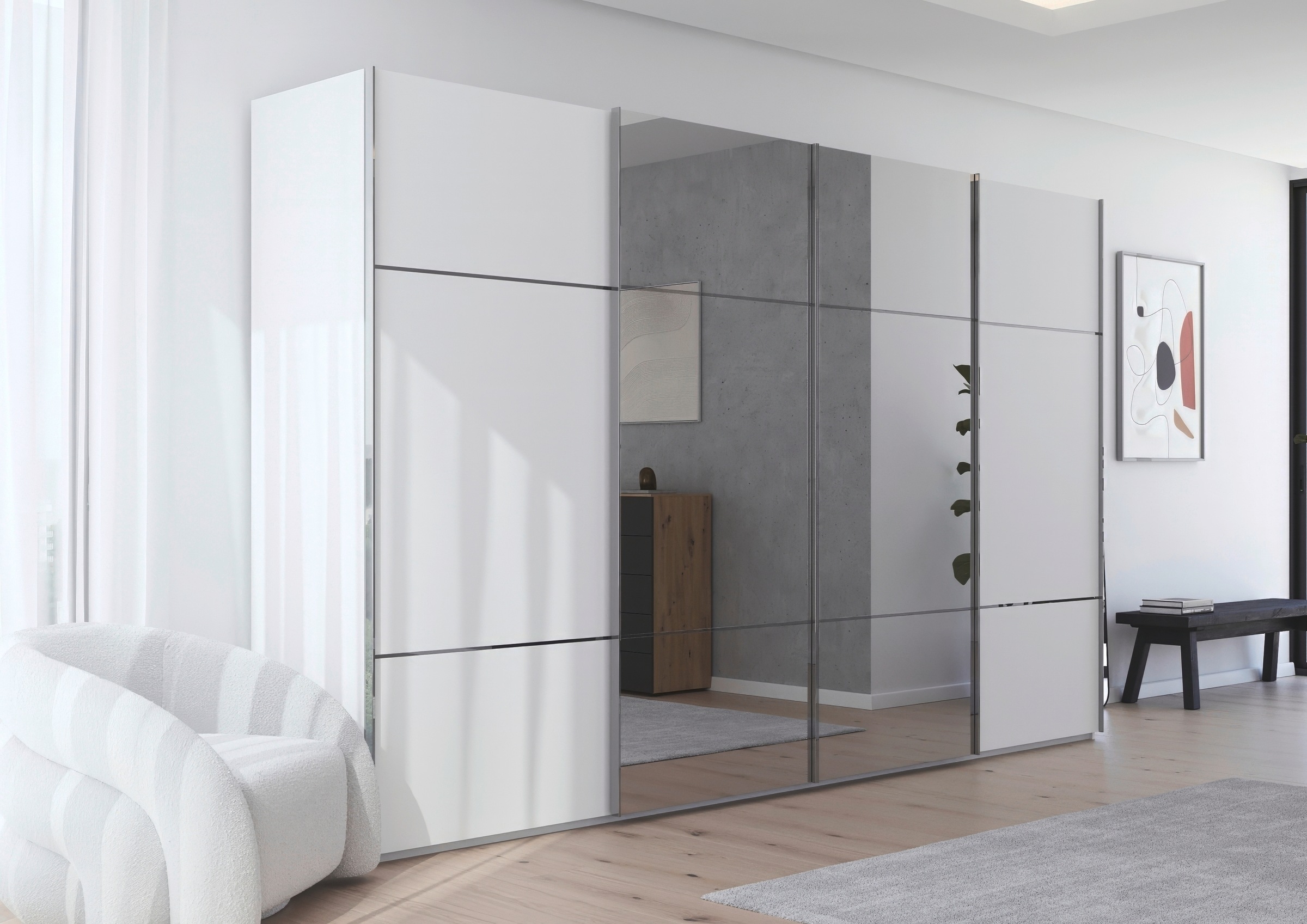 rauch Schwebetürenschrank "Kleiderschrank Schrank Garderobe Schlafzimmersch günstig online kaufen