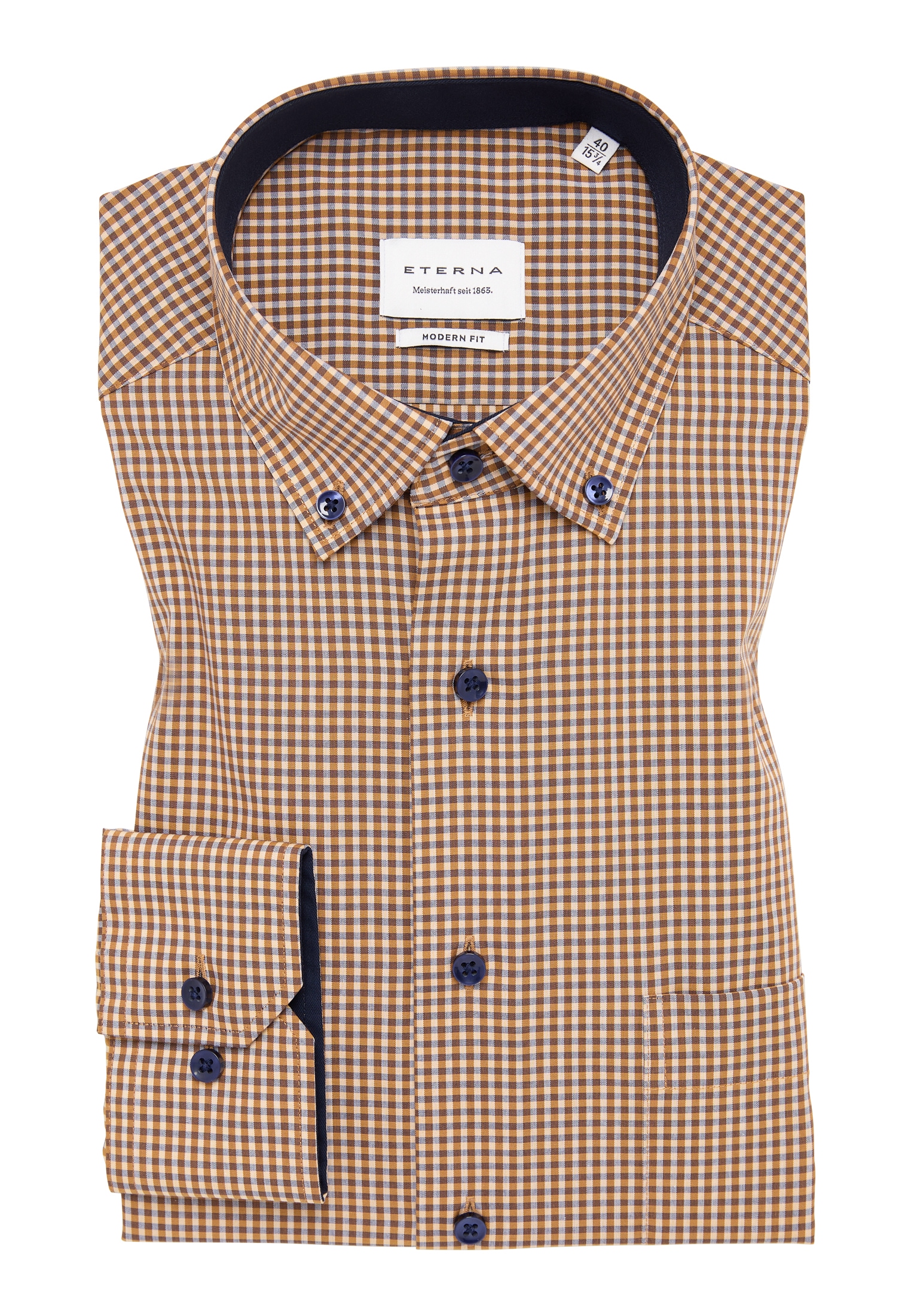 Eterna Langarmhemd »MODERN FIT«, NON IRON (bügelfrei)