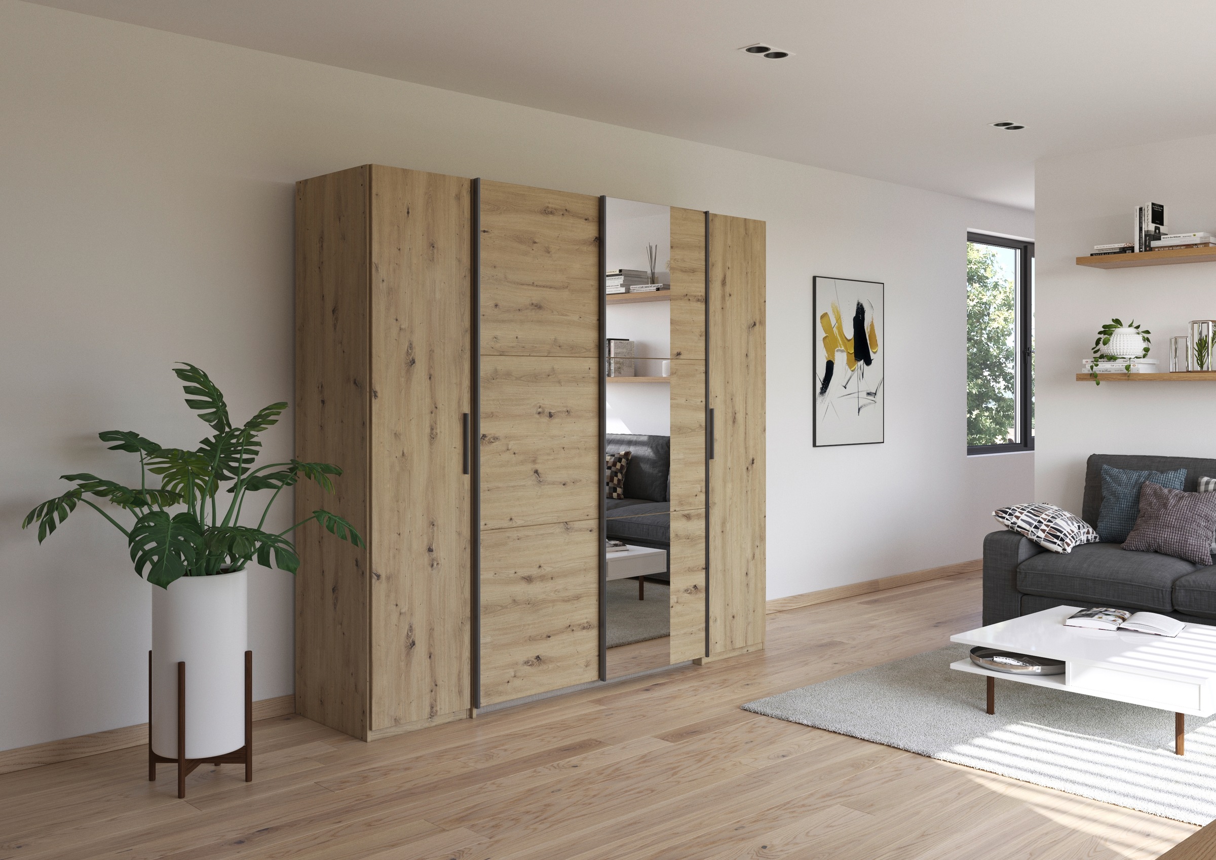 rauch Schwebetürenschrank "Kleiderschrank Drehtürenschrank Schrank Garderob günstig online kaufen