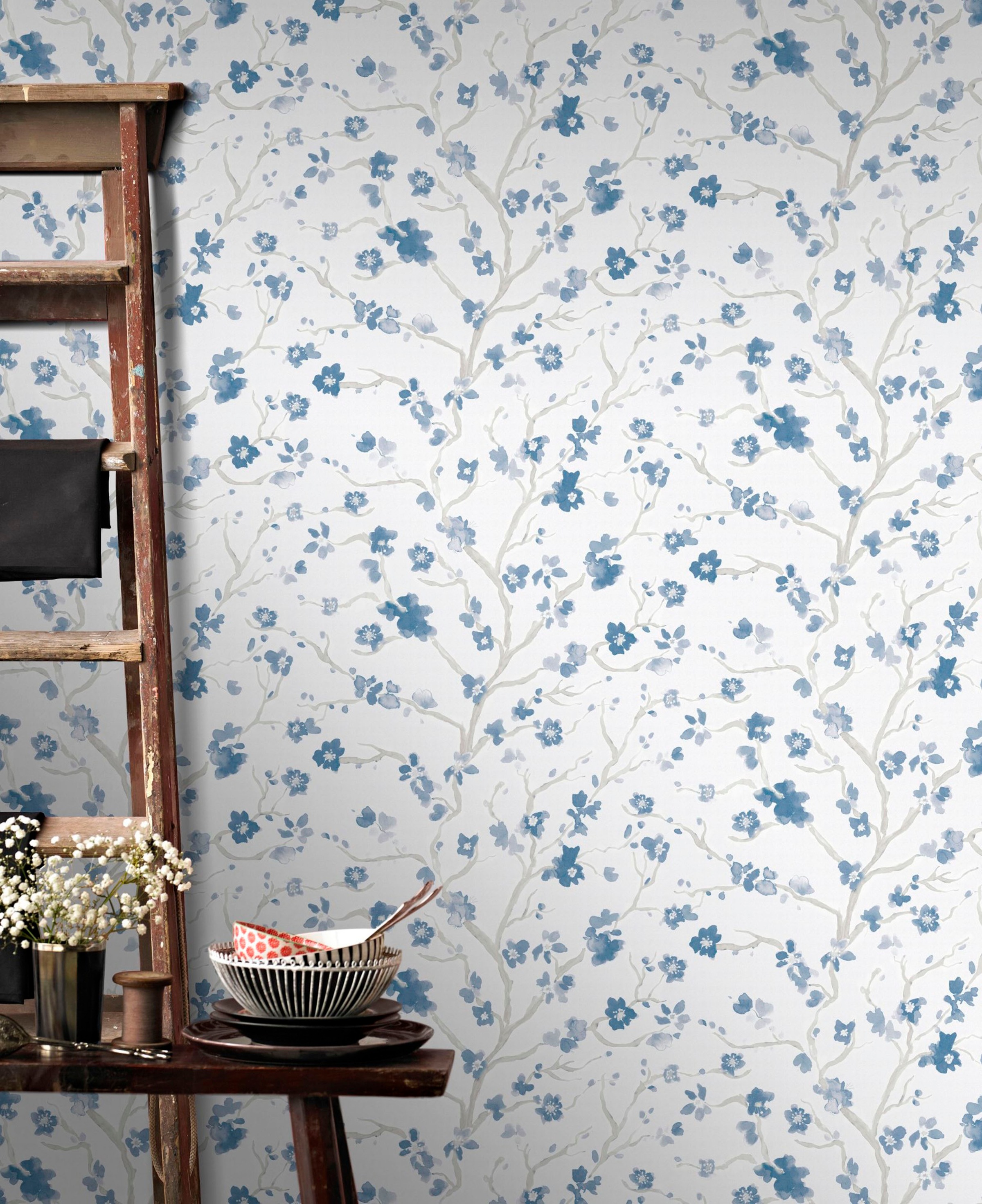 Superfresco Easy Vliestapete, Uni Blau - 10mx53cm