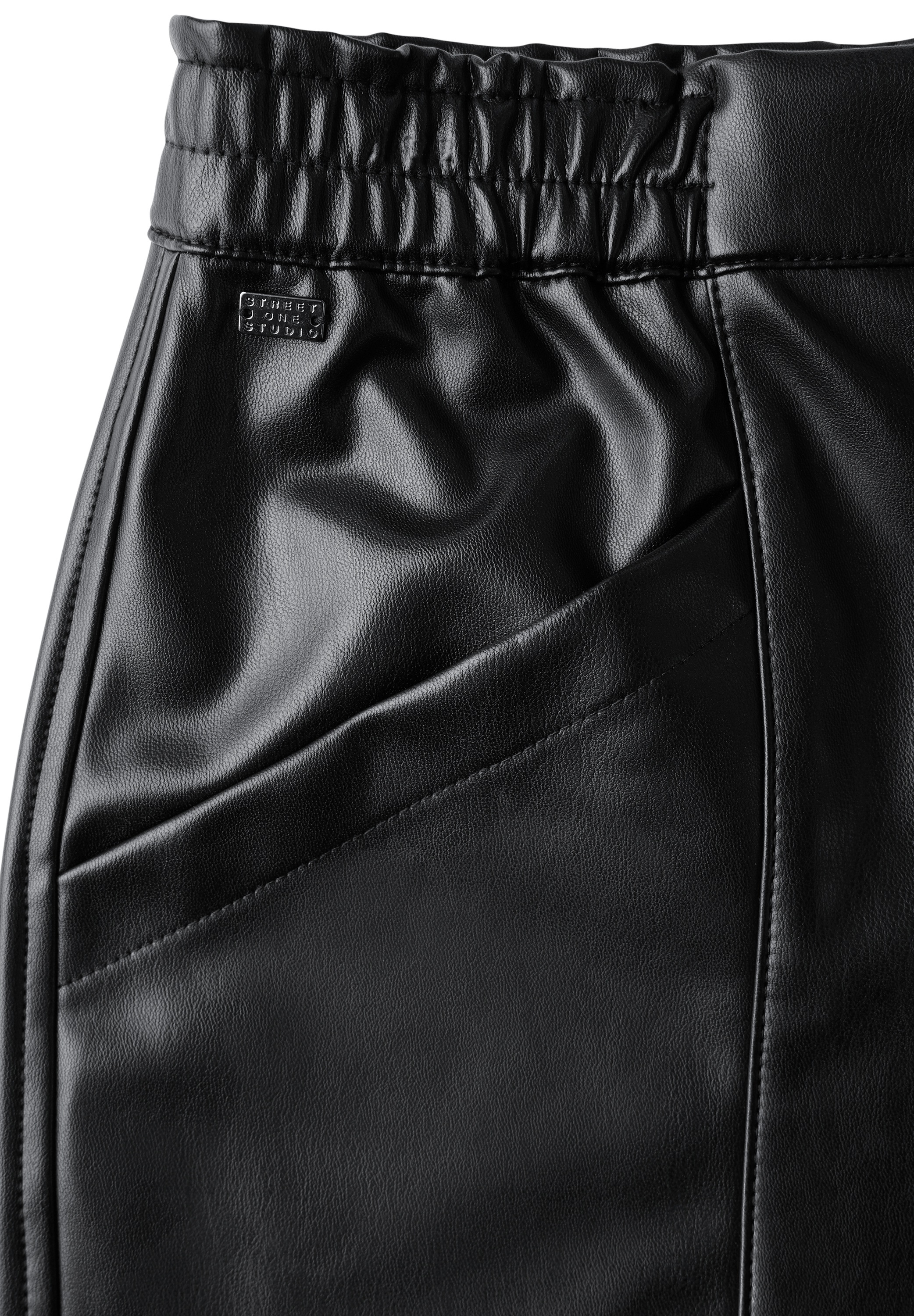 STREET ONE STUDIO Shorts, in Leder-Optik