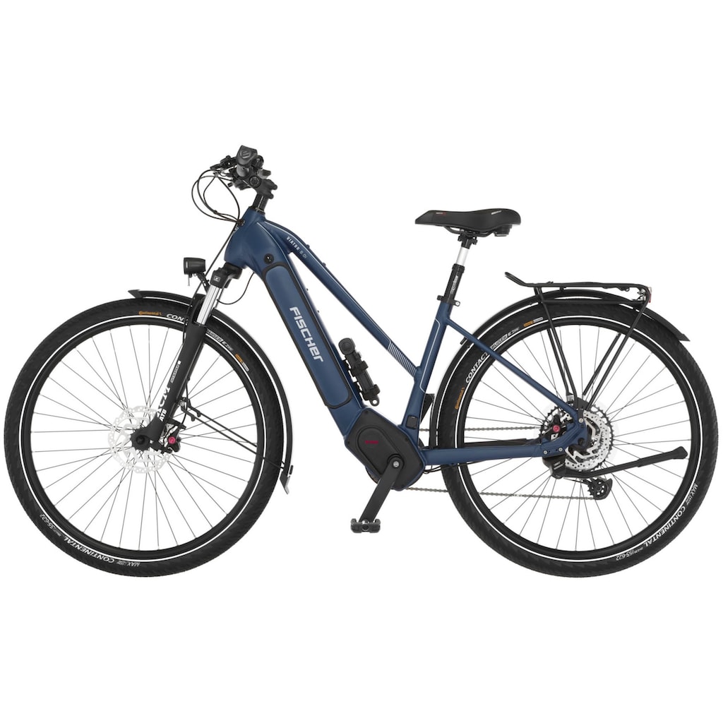 FISCHER Fahrrad E-Bike »VIATOR 8.0i Damen«, 12 Gang, SRAM, Eagle SX, Mittelmotor 250 W, (mit Faltschloss)