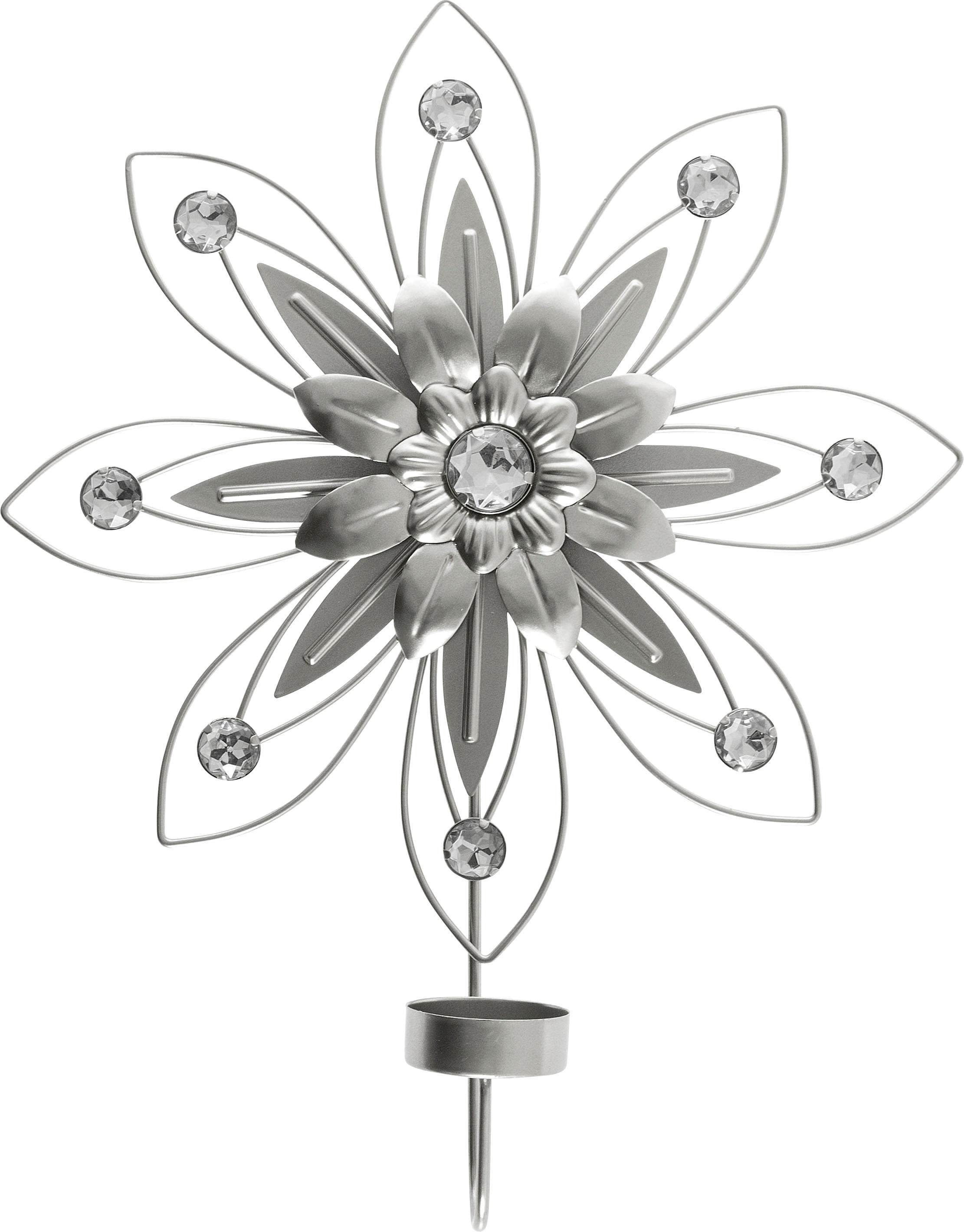 Myflair Möbel & Accessoires Wandblaker "Billala, silberfarben" modern, Landhaus, Shabby Chic, silberfarben