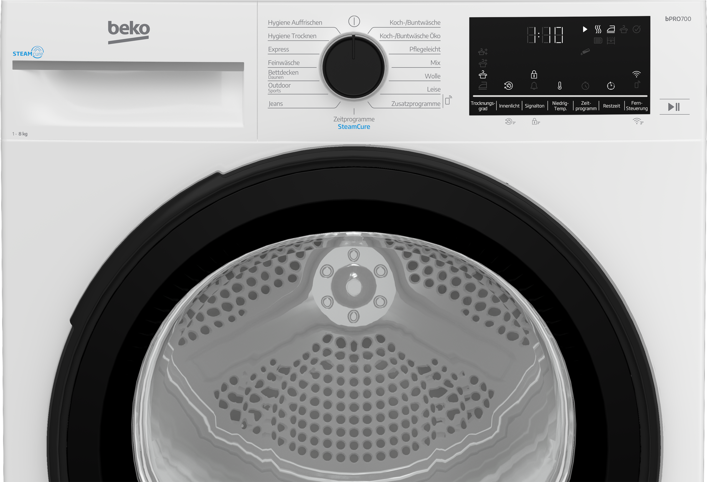 BEKO Wärmepumpentrockner »B7T88209« Die AquaWave Trommel bewegt die Wäsche sanft und effektiv