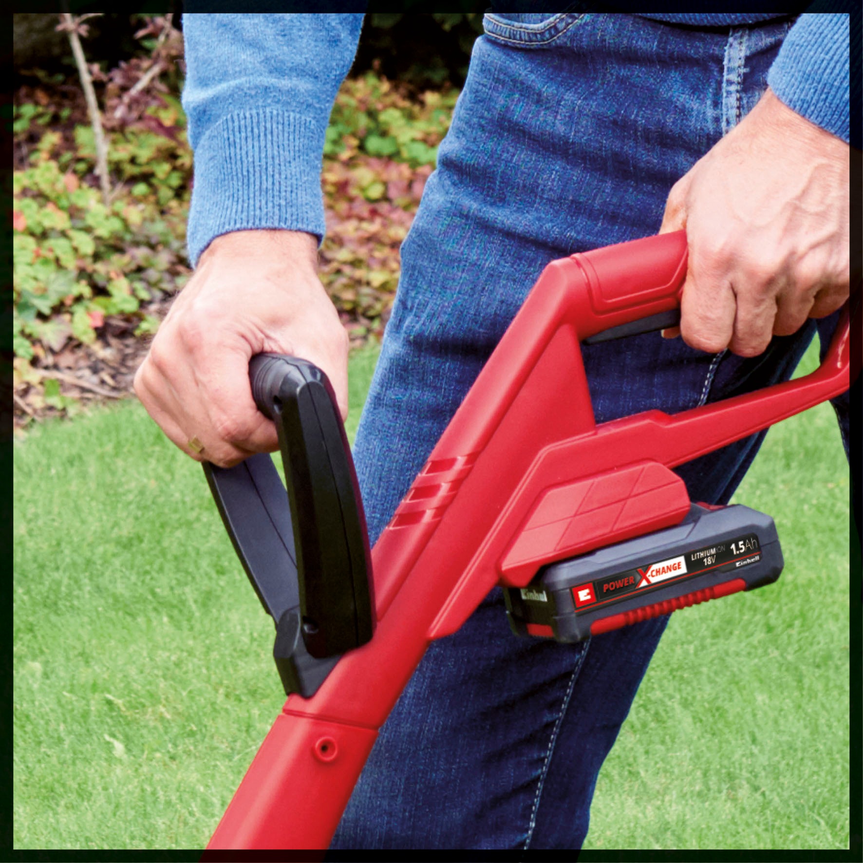 Einhell Akkurasenmäher »»GE-CM 43« & Rasentrimmer »GC-CT 18/24 P««, Inkl. 2x 4Ah Akkus und 2 Ladegeräte