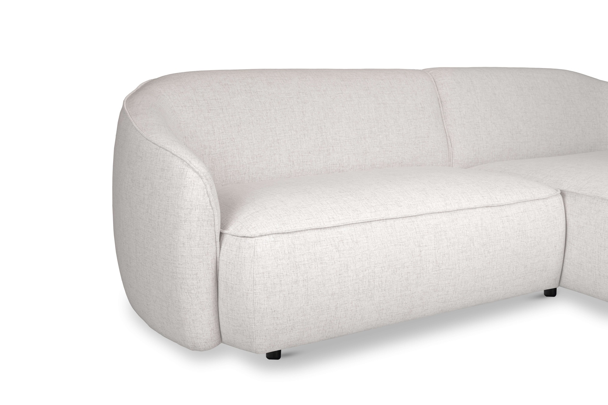 INOSIGN Ecksofa »Cosigo«, Breite 246 cm, 2 Chenille-Stoffe zur Auswahl, mit Kaltschaum