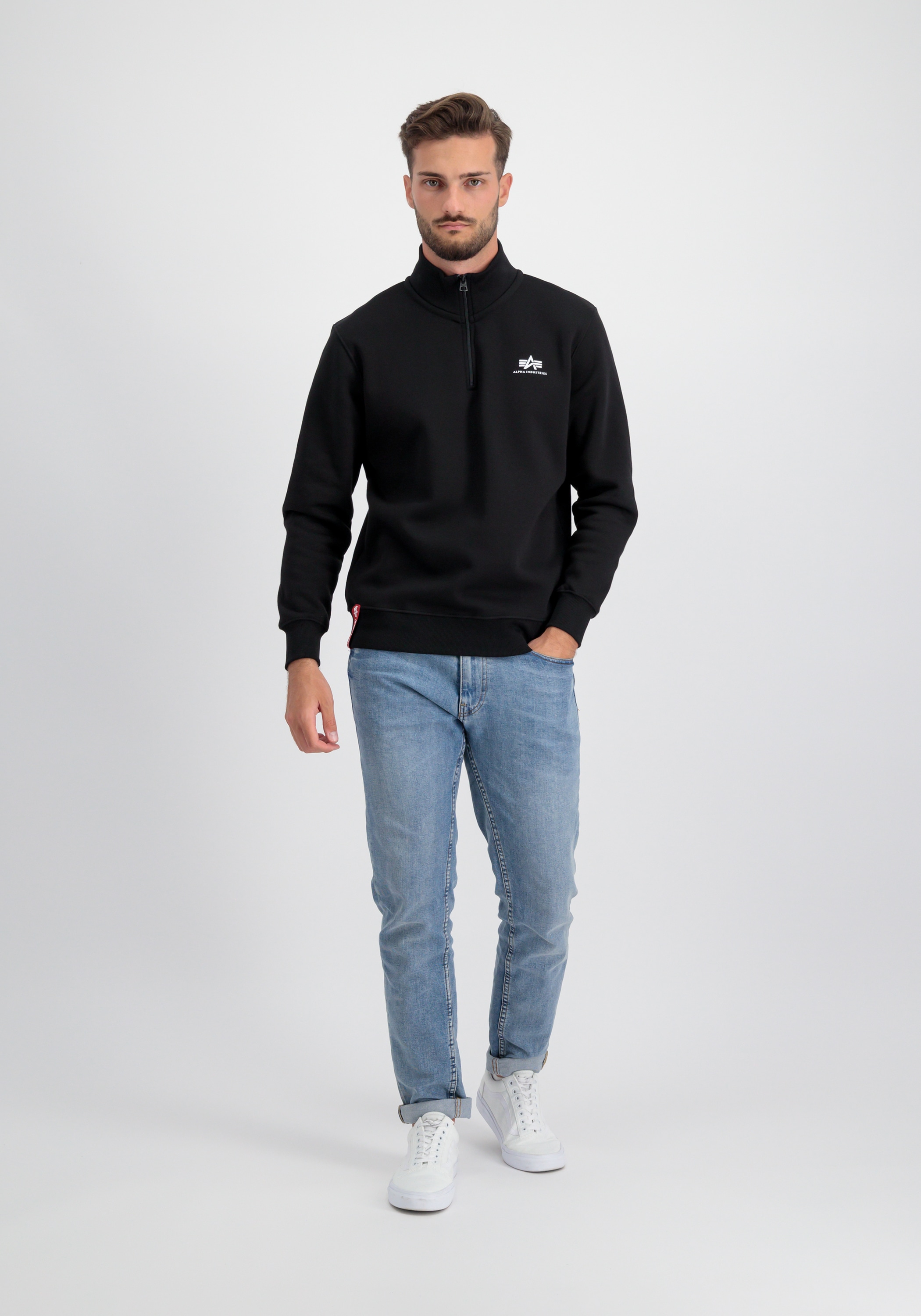 Alpha Industries Sweater »Alpha Industries Men - Sweatshirts Half Zip Sweatshirt SL«