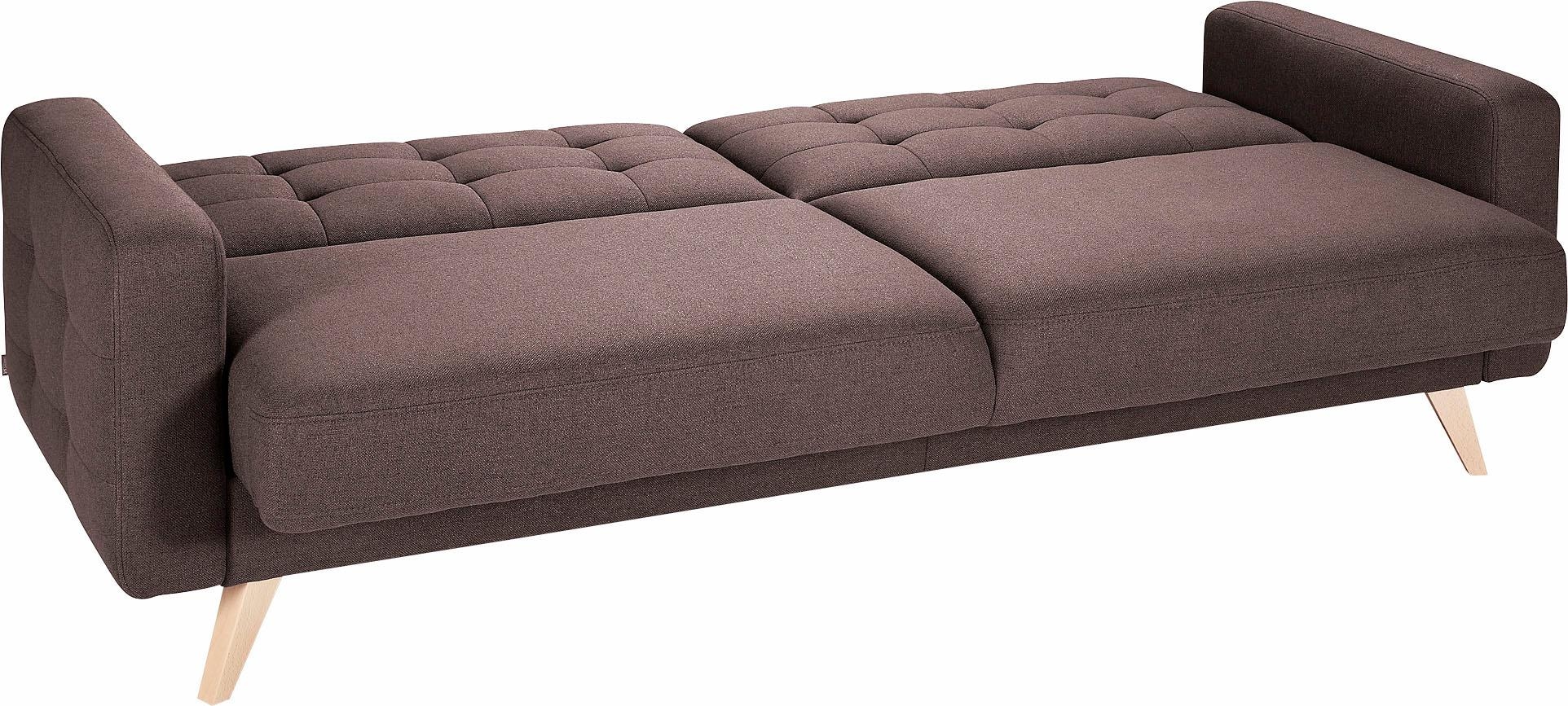 kaufen fashion sofa mit - 3-Sitzer BAUR Bettkasten Bettfunktion exxpo und »Nappa«, |