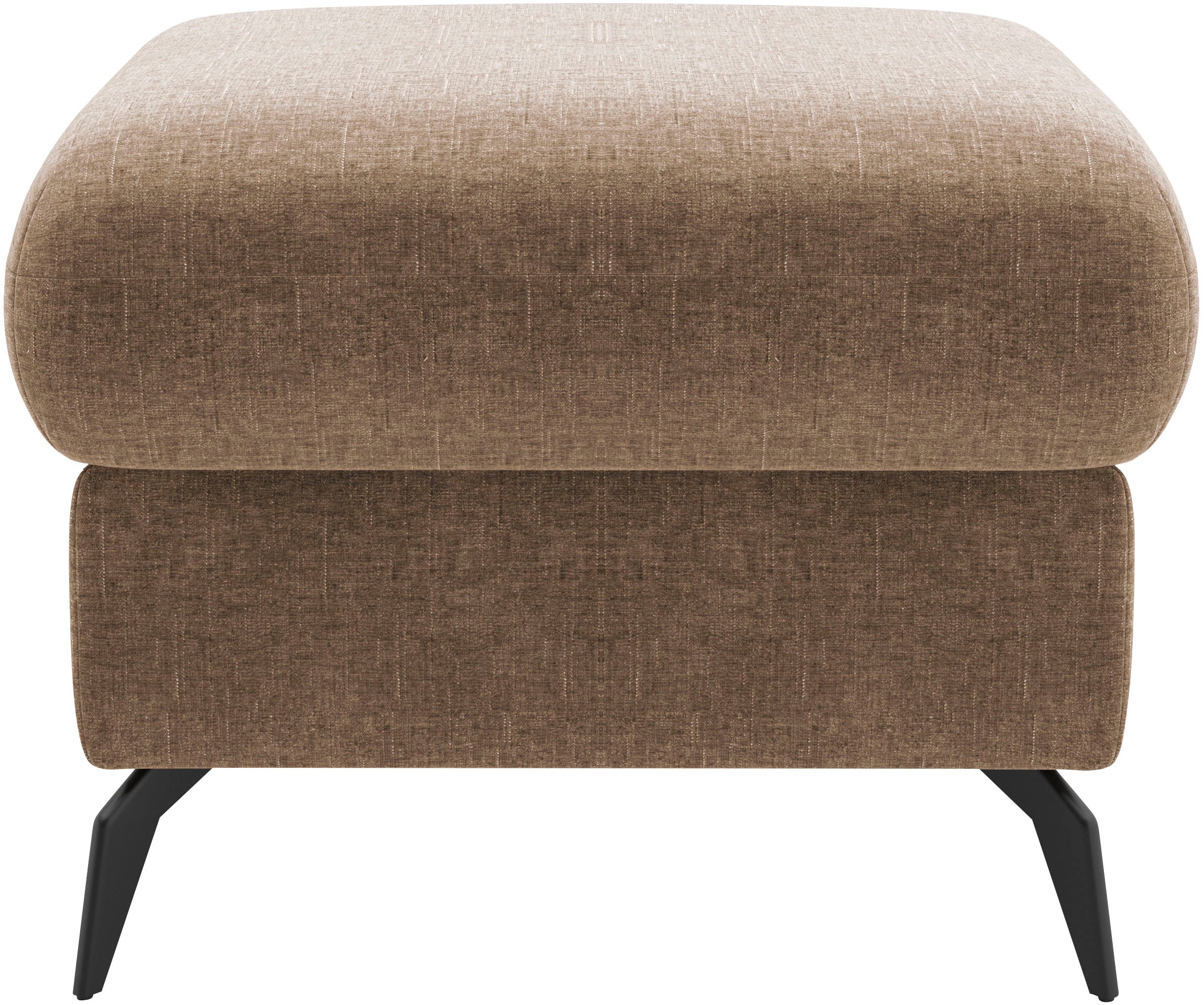 Thumbnail - Home affaire Polsterhocker "Rochelle" 1 Stk. tlg. moderne 15 cm Metallfüße