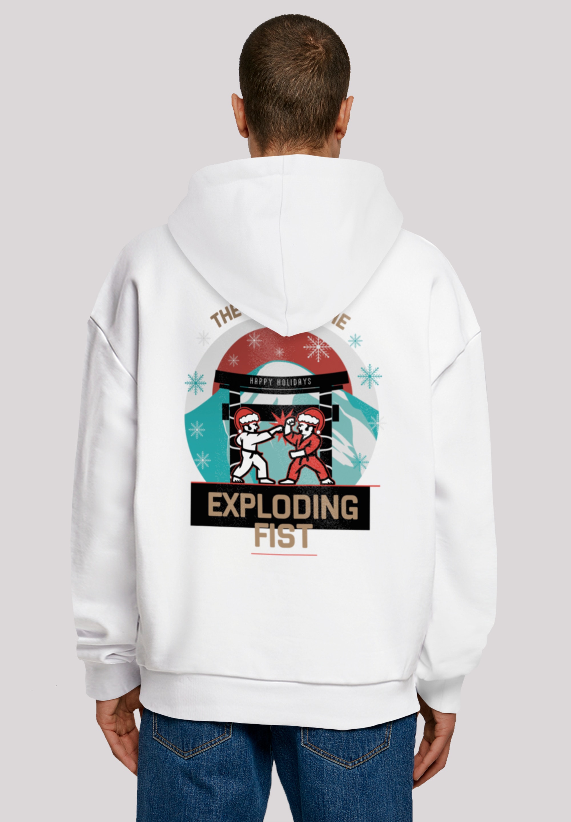 F4NT4STIC Kapuzenpullover "Christmas Way of the Exploding Fist", Print günstig online kaufen