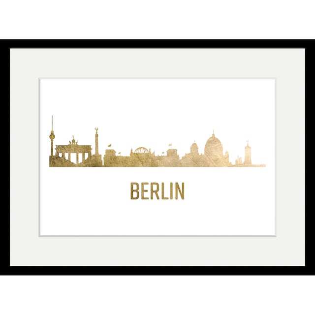 queence Bild »Berlin Skyline GOLD«, Städte, (1 St.) bestellen | BAUR