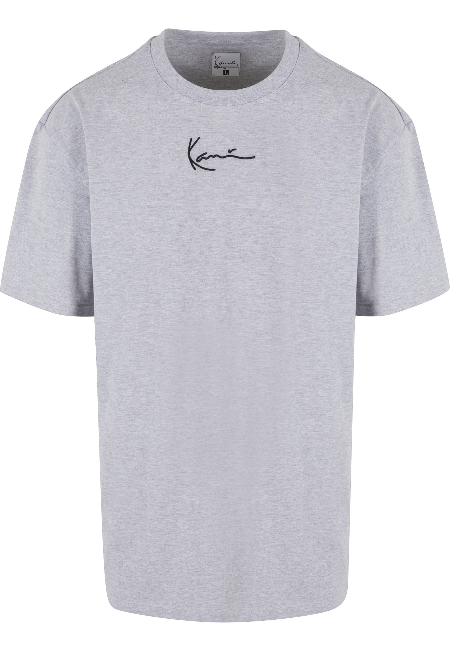 Karl Kani Kurzarmshirt "Karl Kani Herren KKMQ22001GRY SMALL SIGNATURE TEE GRY" 1 Stk.