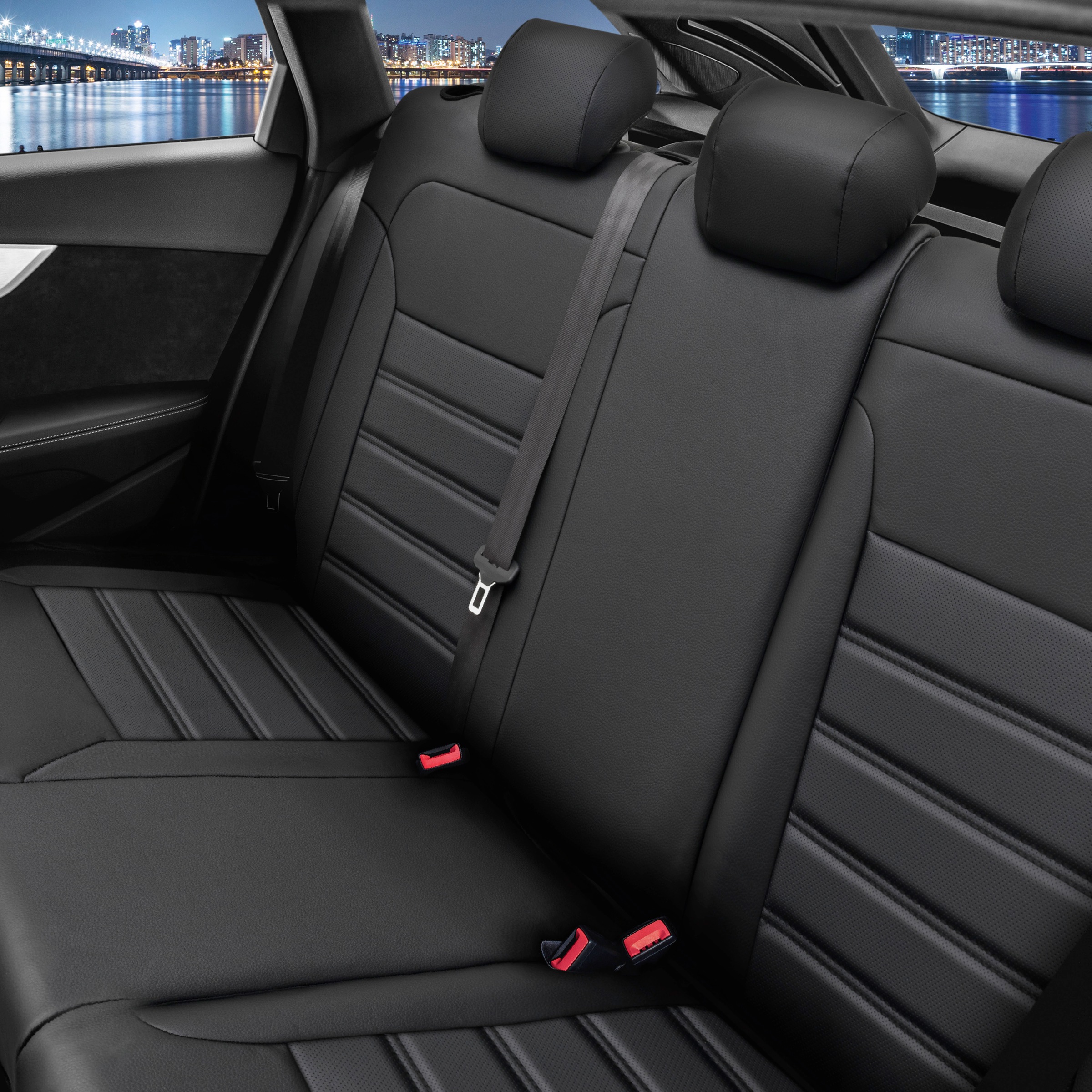 Black Rücksitzbankbezug Normalsitze), für (1 05/2011-09/2018 Friday »Robusto«, | für 4GD WALSER C7) Avant Audi A6 (4G5 passgenau BAUR Autositzbezug