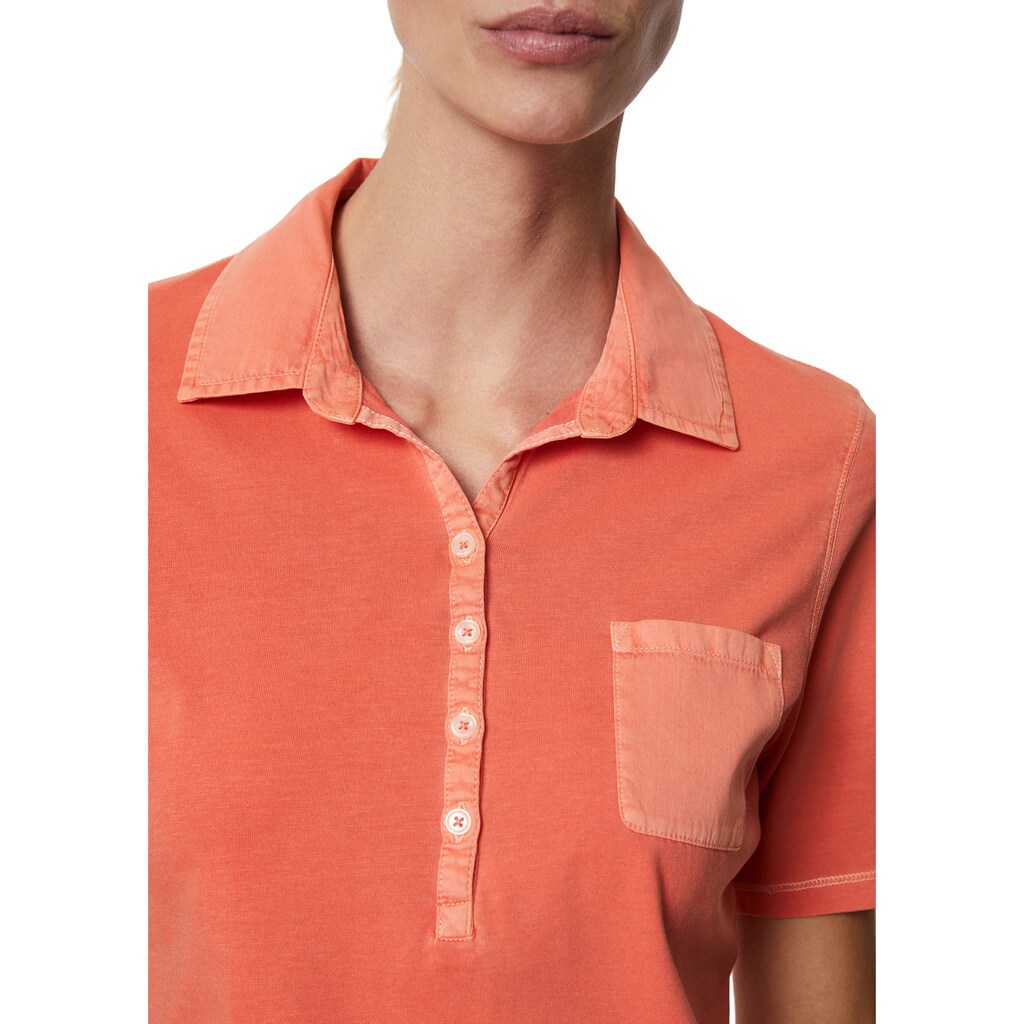 Marc O'Polo Poloshirt »mit Material-Mix-Details«
