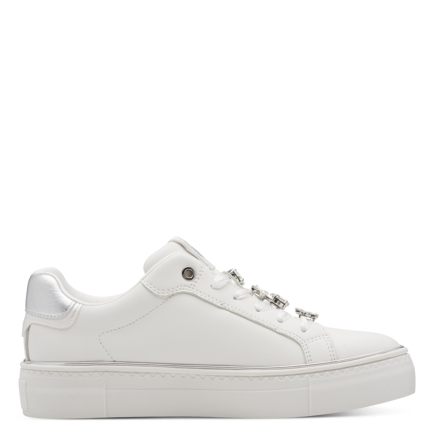 Tamaris Slip-On Sneaker White/Silver Size 38 2