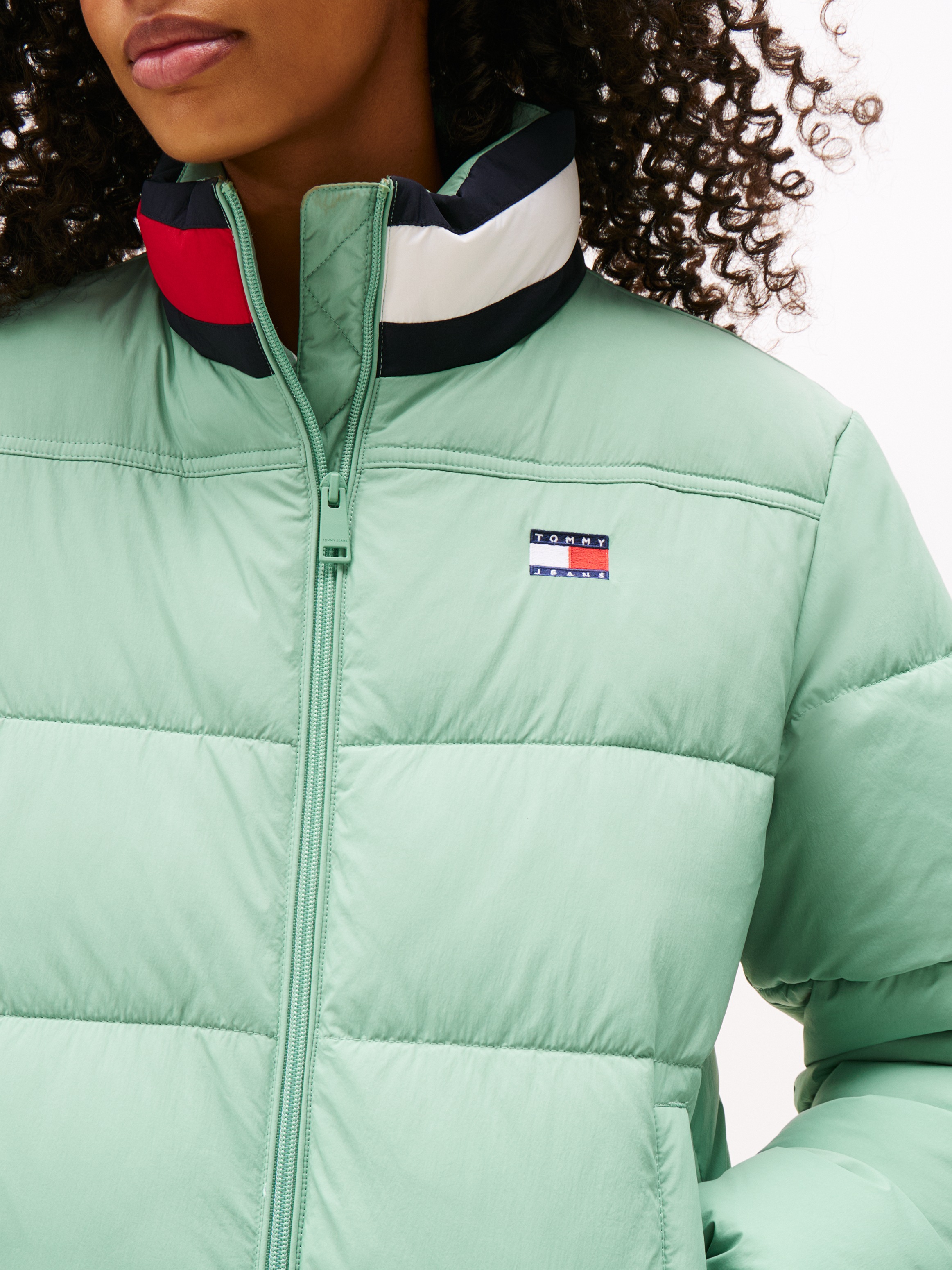 Tommy Jeans Steppjacke "TJW ESS PUFFER FLAG JACKET EXT" günstig online kaufen
