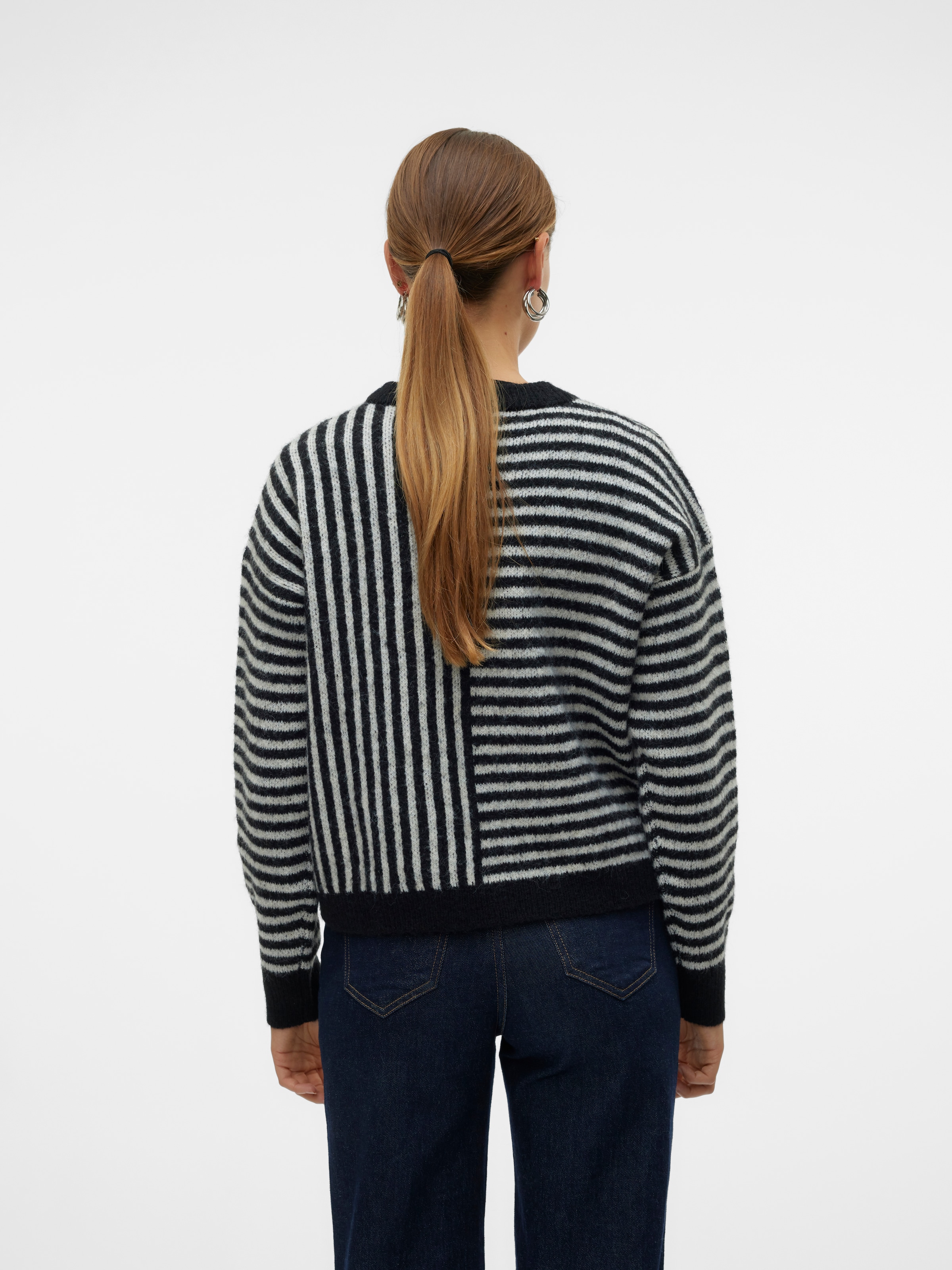 Vero Moda Strickpullover »VMURANUS LS ONECK CROPPED PULLOVER GA BF«
