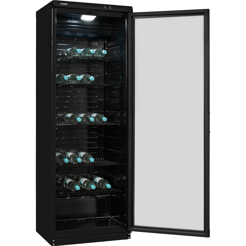 exquisit Getränkekühlschrank »GKS350-1-GT-280D«, GKS350-1-GT-280D schwarz, 173 cm hoch, 60 cm breit