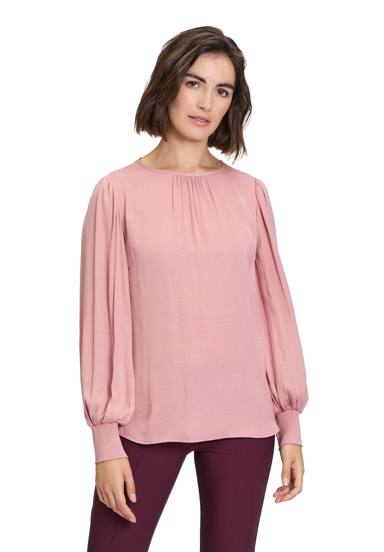 Betty Barclay Satinbluse "Betty Barclay Satin-Bluse langarm"