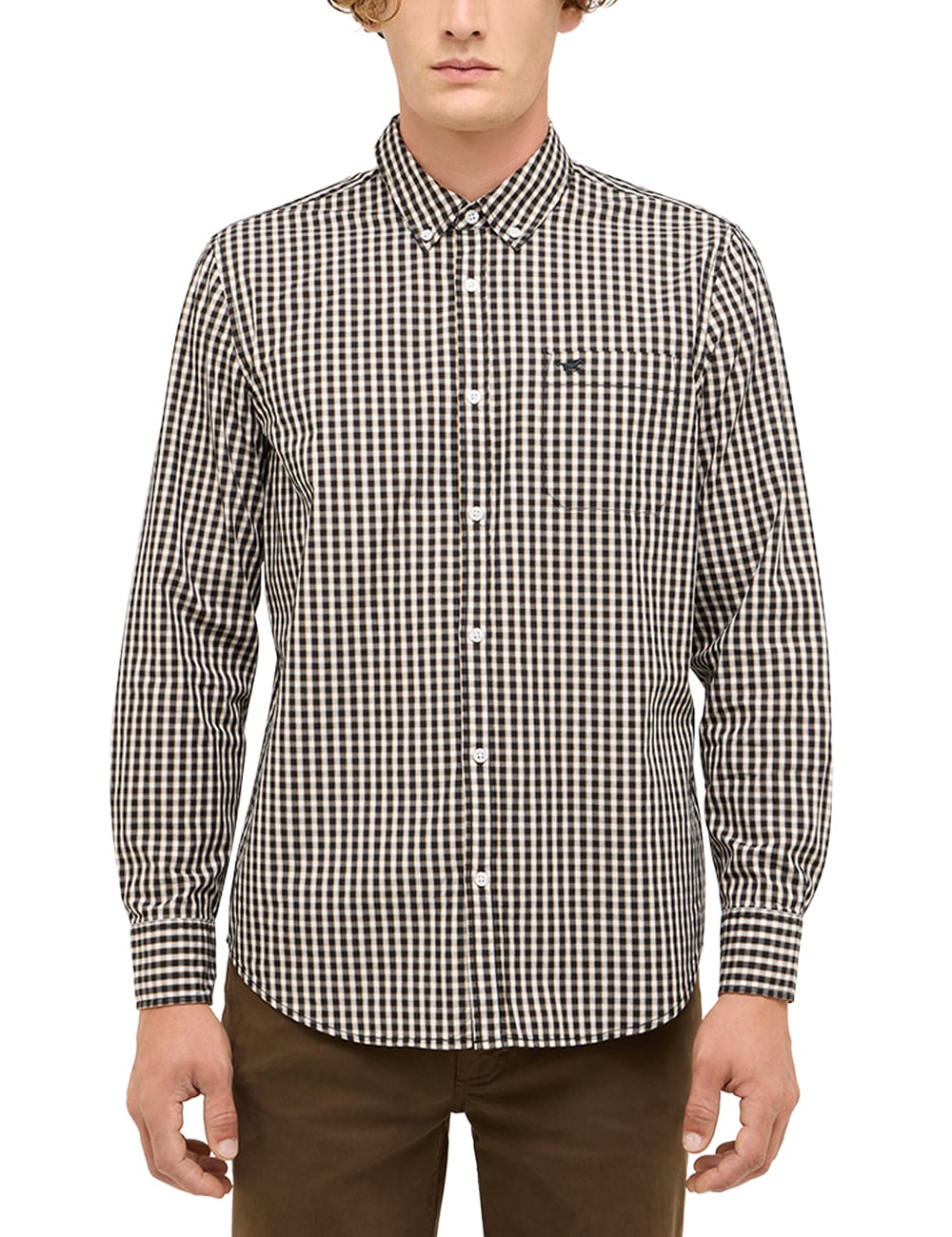 MUSTANG Langarmhemd "Herren Style Chester" günstig online kaufen