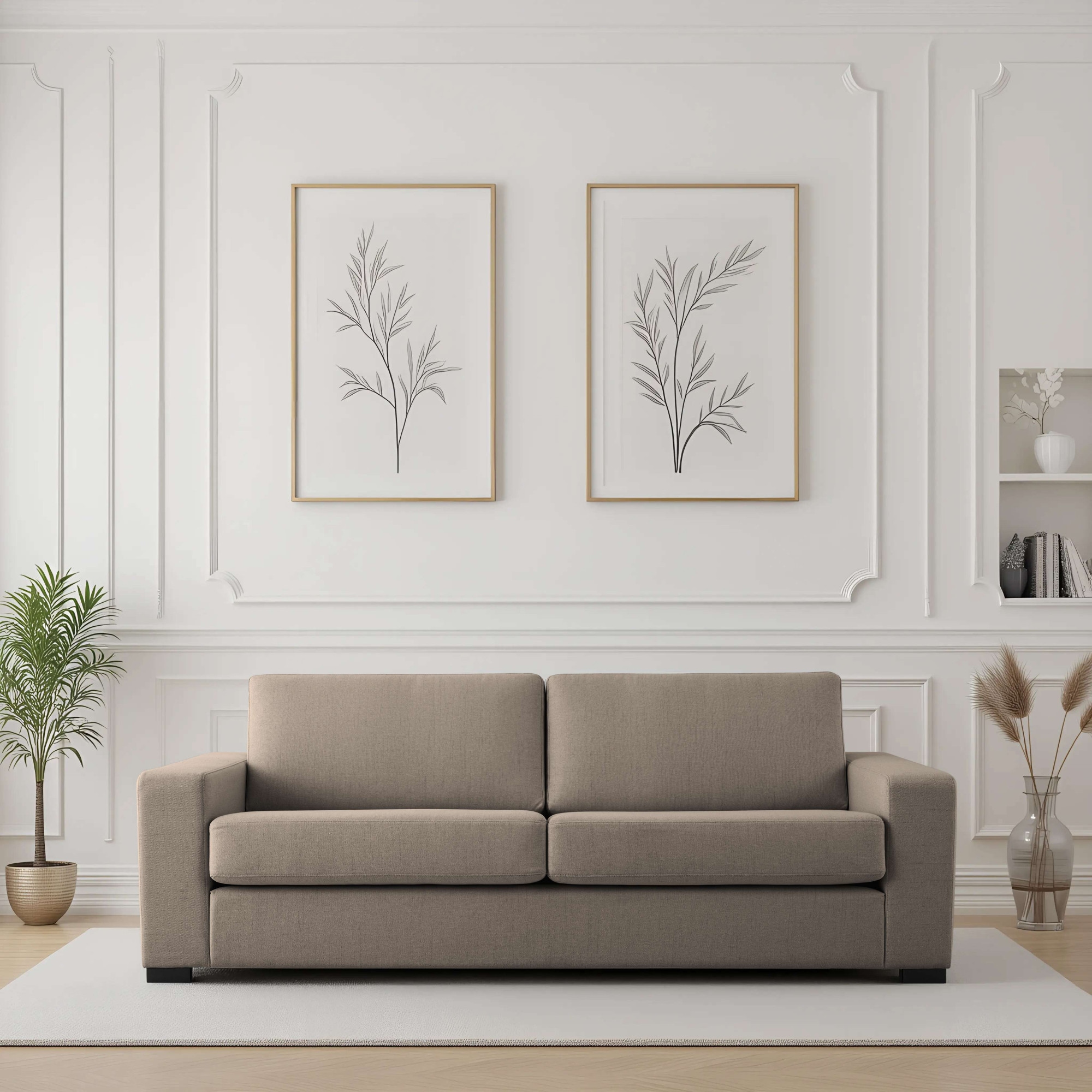 Home affaire 3-Sitzer "Branwell", Breite 226 cm, Struktur fein, mit Wellenu günstig online kaufen
