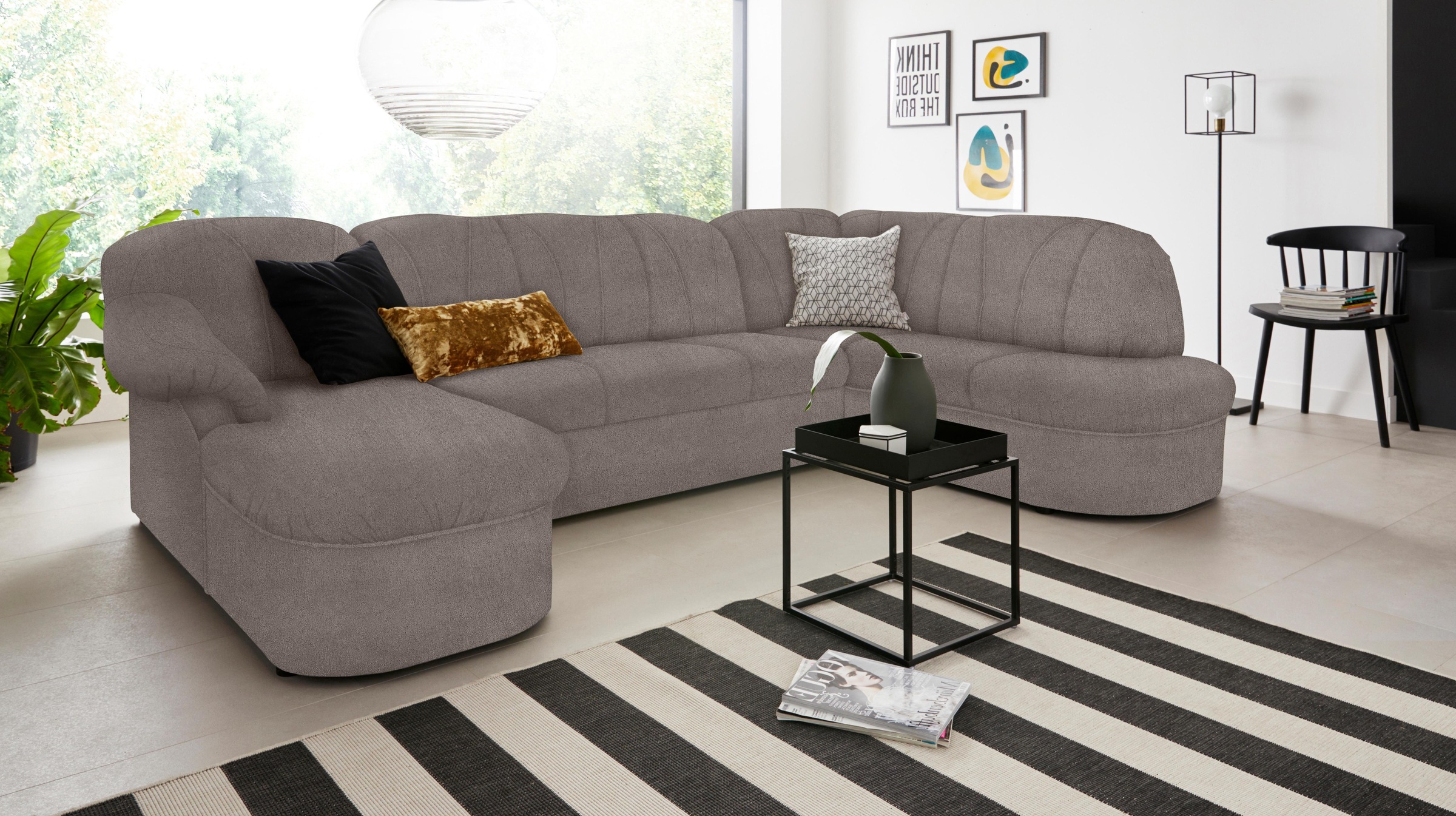 DOMO collection Wohnlandschaft "Pegnitz, zeitlos und modern, mit attraktive günstig online kaufen