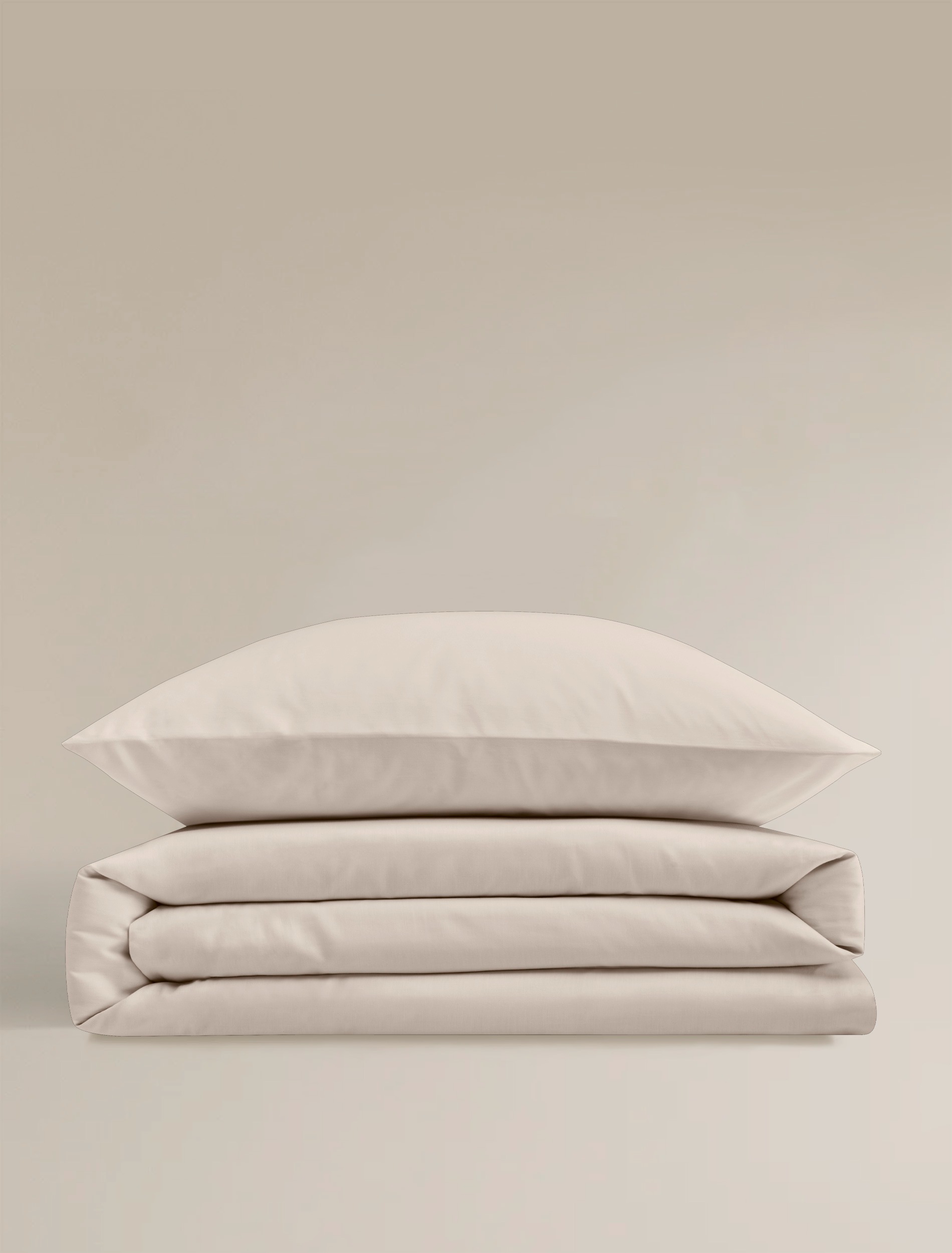 Thumbnail - BIERBAUM Bettwäsche "Elegant uni" 2 Stk. Mako-Satin, 100 % Baumwolle, Uni, pflegeleicht