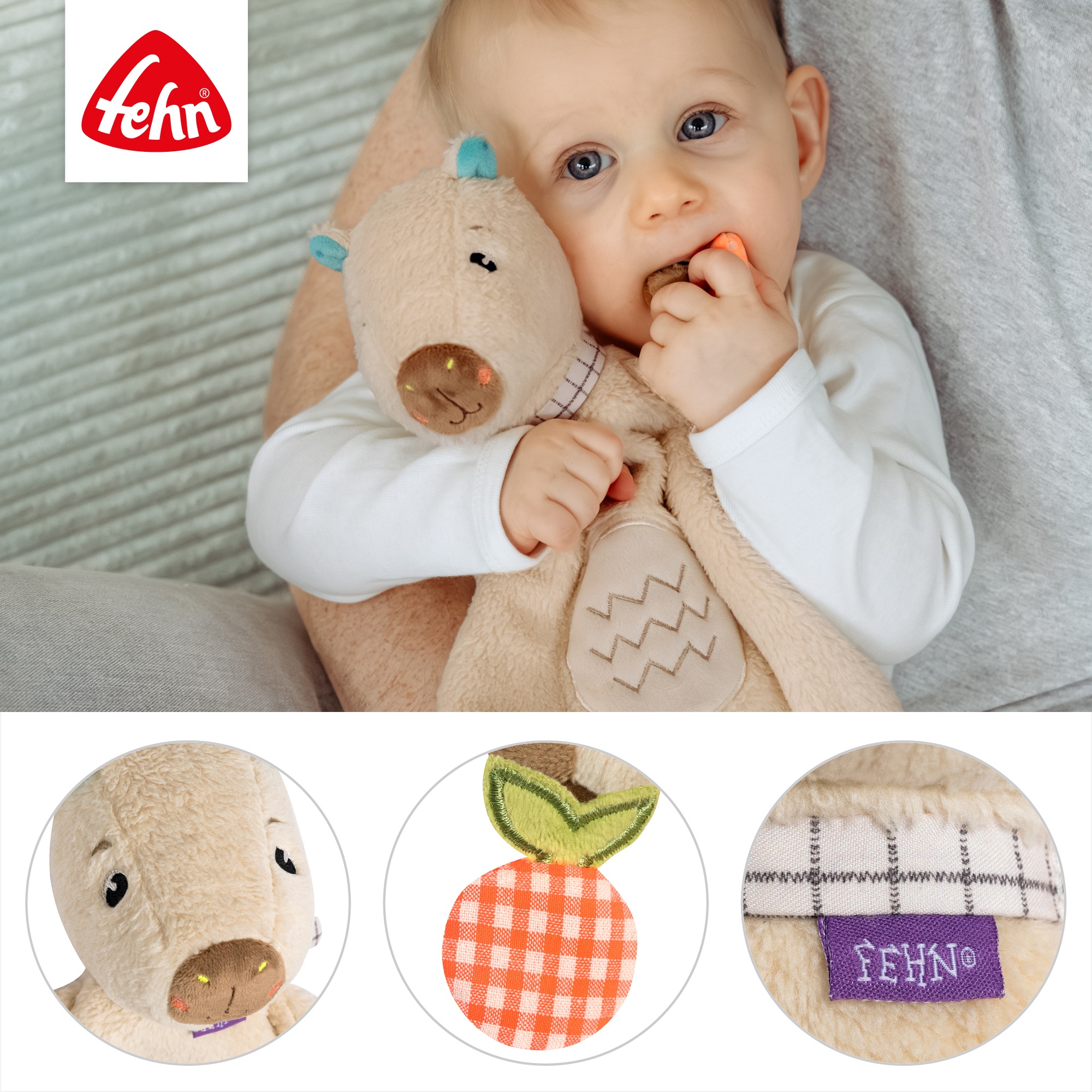 Fehn Kuscheltuch »Capybara Clara«