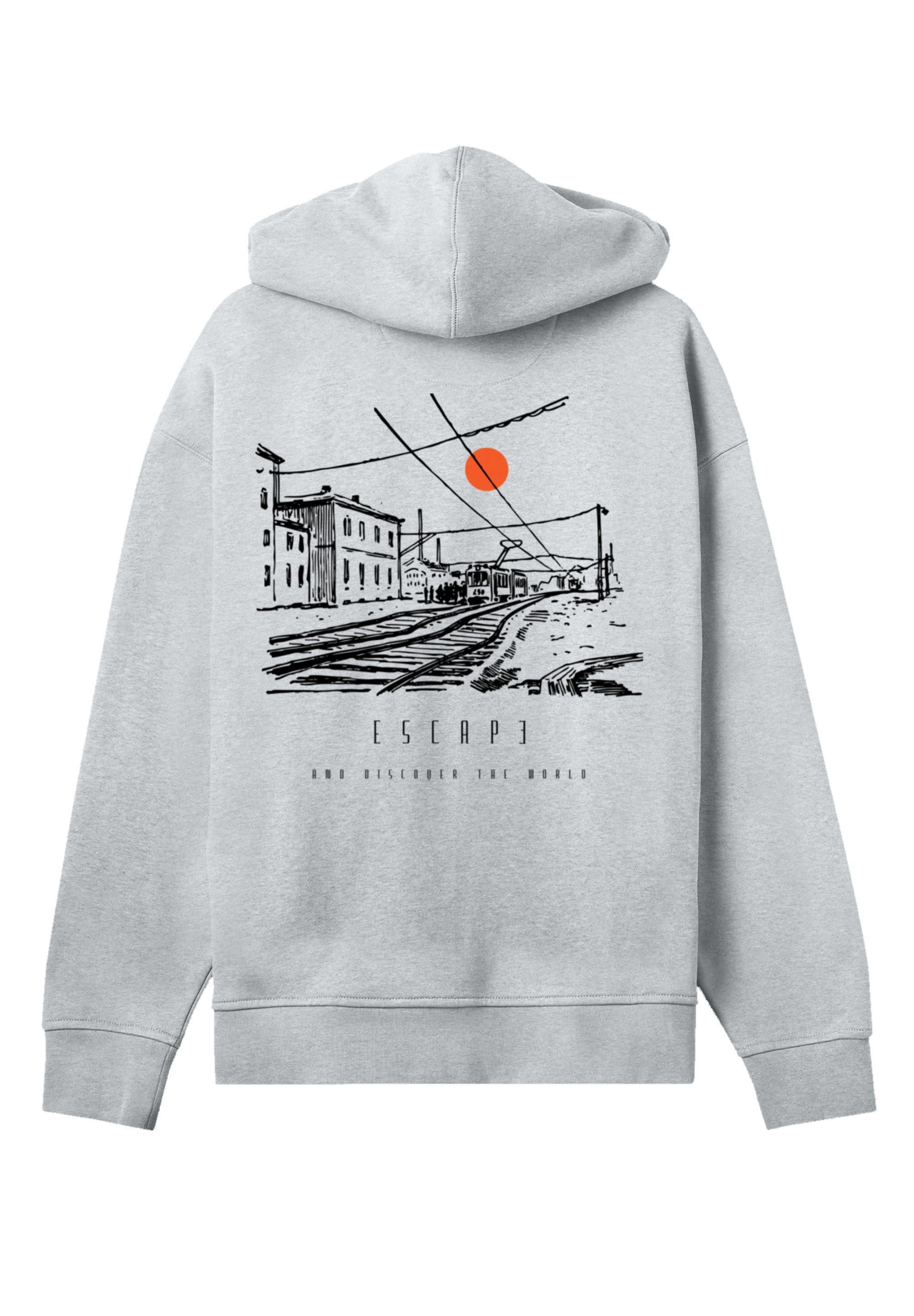 F4NT4STIC Kapuzenpullover »Escape Discover the World Town Train Station«, Premium Qualität, ESCAPE Collection