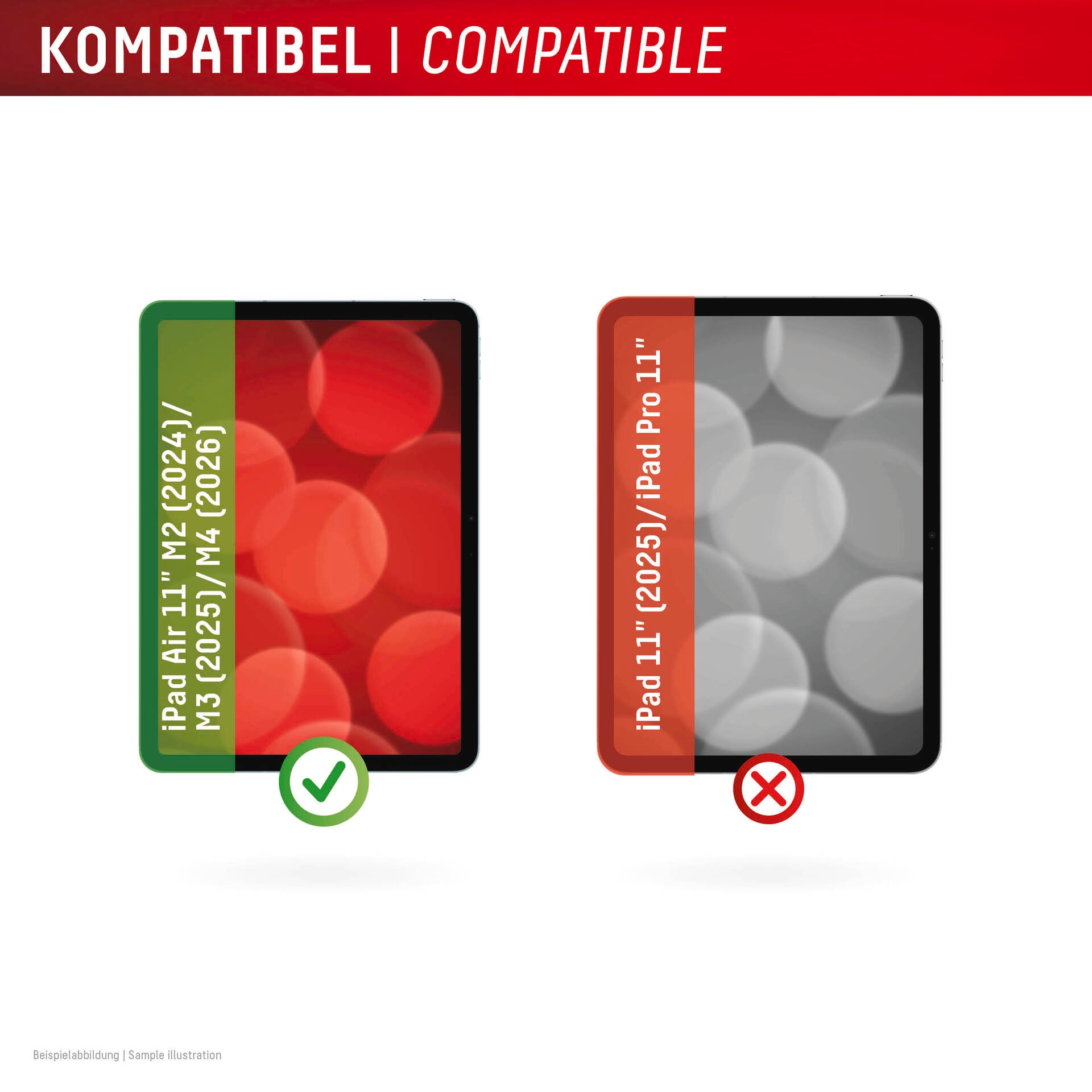 Displex Displayschutzglas »Tablet Real Glass« für Apple iPad Air 11'' (2026) Displayschutzfolie, Schutzfolie, Bildschirmschutz, kratz- & stoßfest