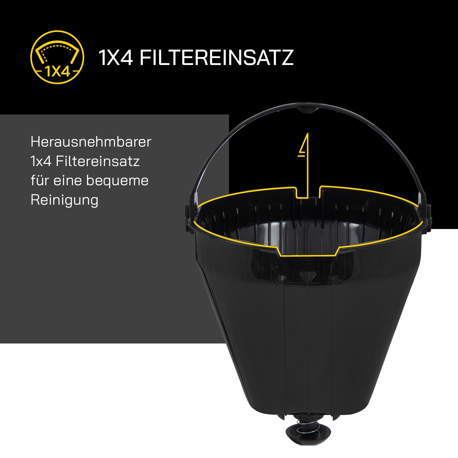 Gutfels Filterkaffeemaschine »COFFEE 3300 C« 1,5 l Kaffeekanne Papierfilter 1x4 1,50 L Glaskanne, 1080 Watt