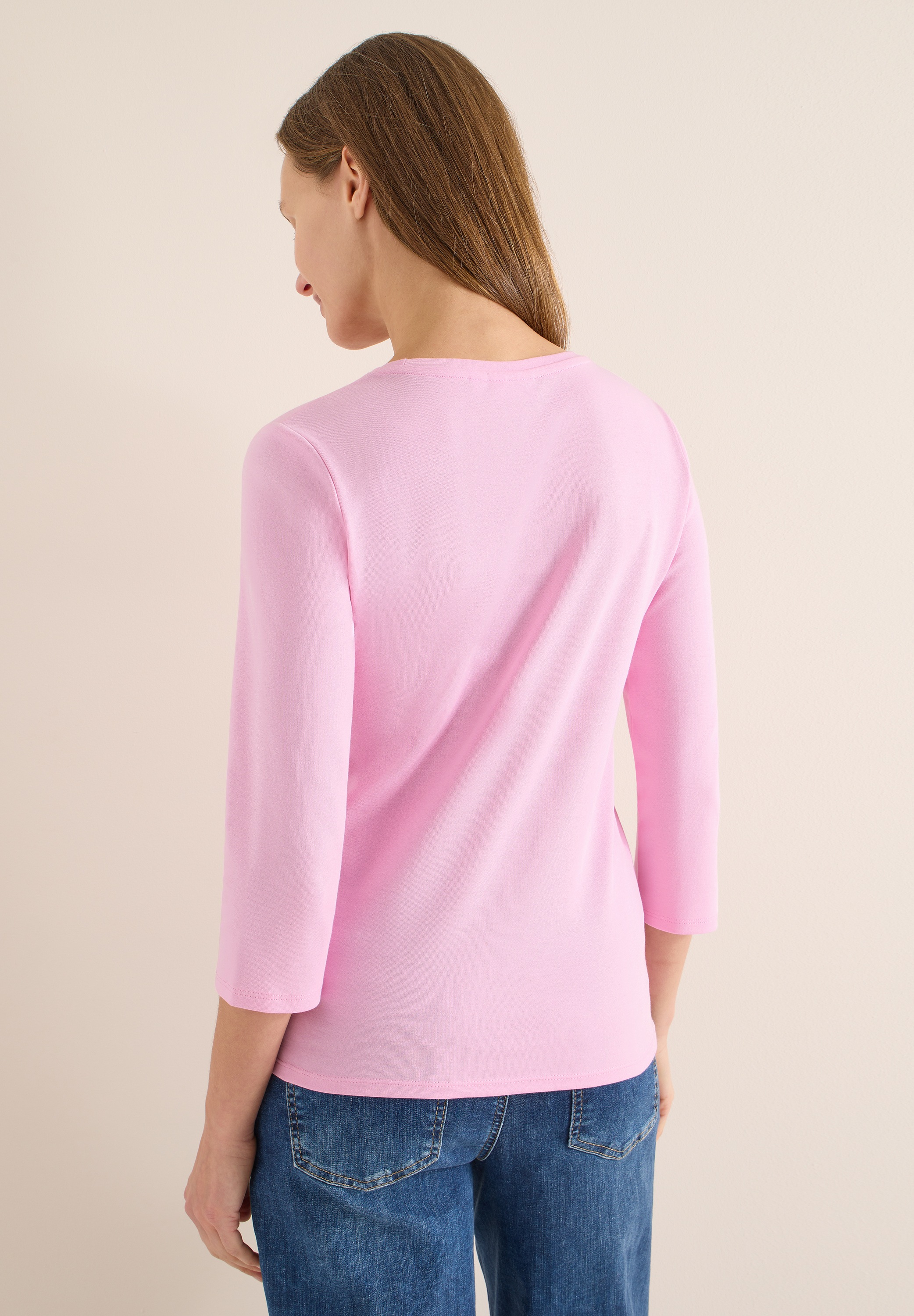 Cecil Rundhalsshirt aus reiner Baumwolle günstig online kaufen