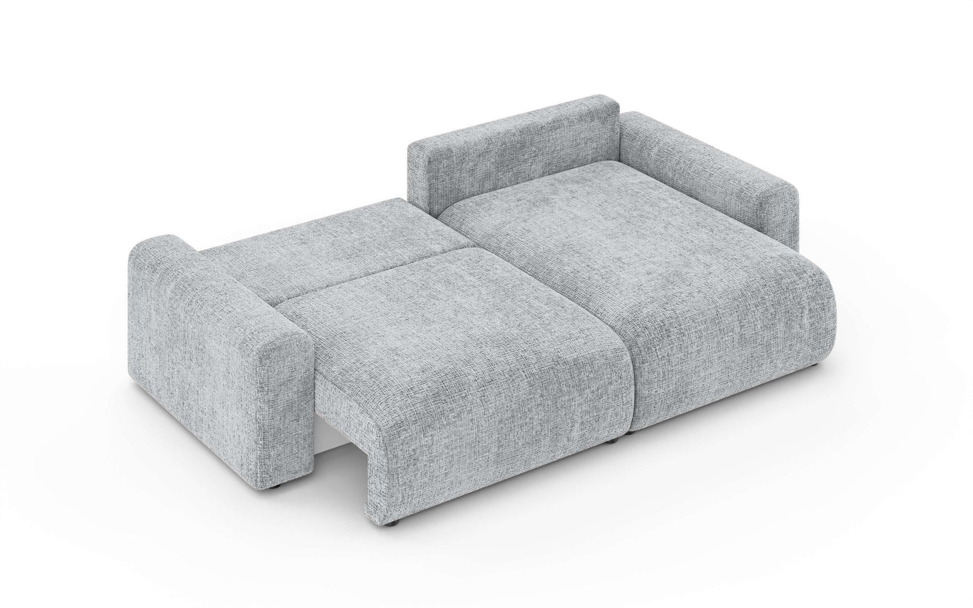 Home affaire Ecksofa »LAKESIDE klein mit Bettfunktion und Bettkasten, B/T/H 235/142/84 cm«, L-Form, Recamiere beidseitig montierbar, mit Wellenunterfederung