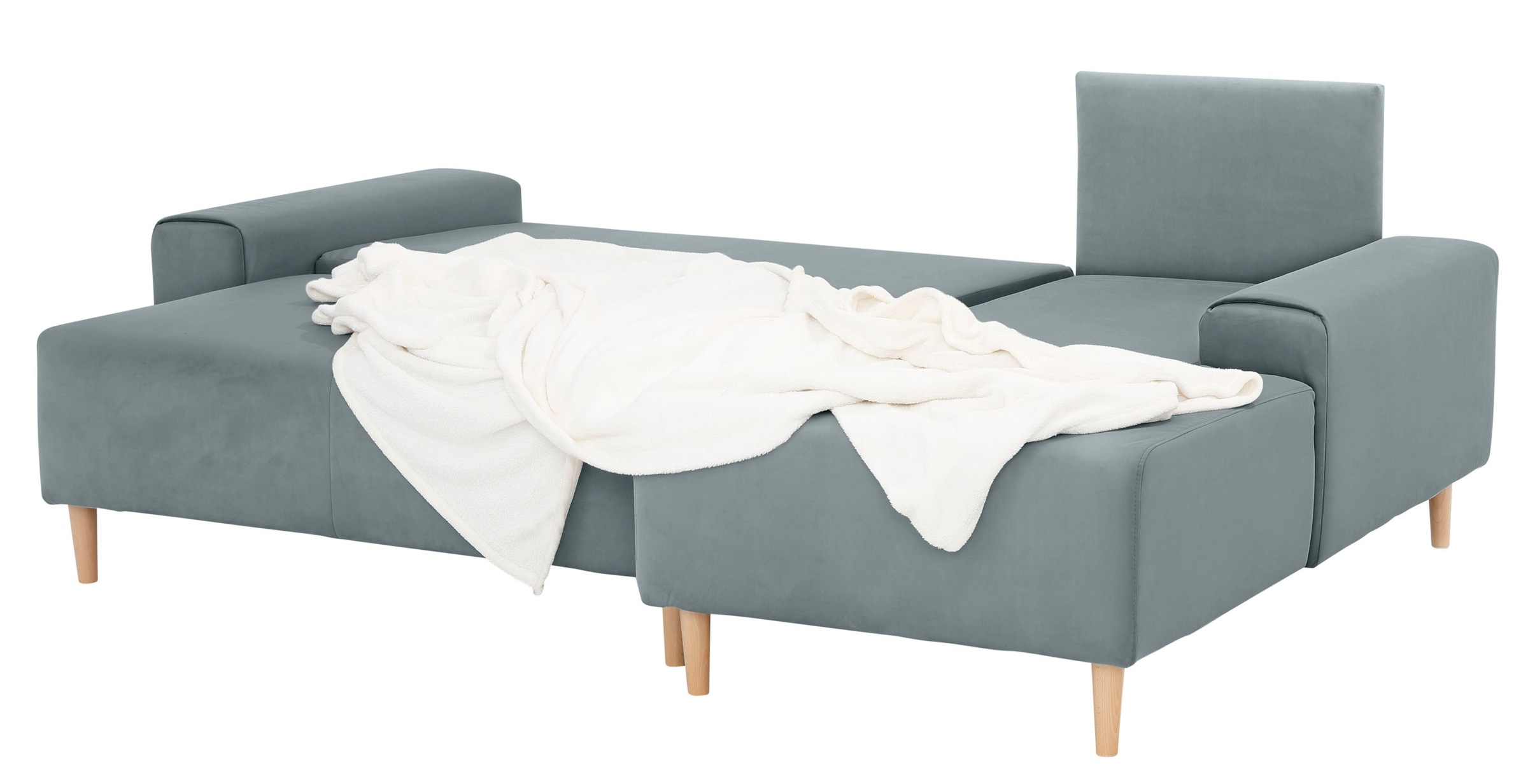 INOSIGN Ecksofa »Samu L-Form«, wahlweise mit Bettfunktion und Bettkasten
