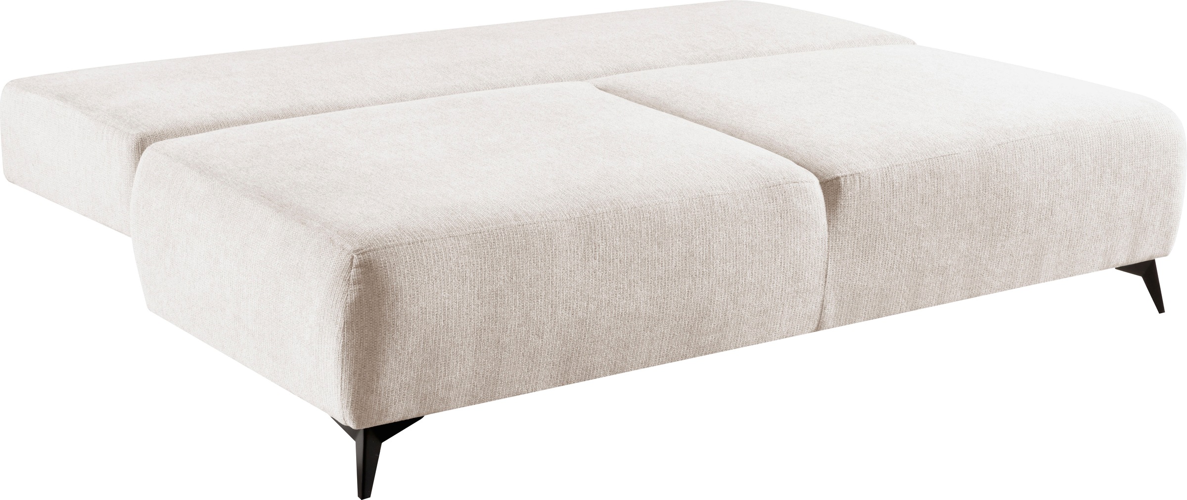 WERK2 Schlafsofa »Viktoria mit Komfortsitz- und Liegehöhe, Breite 200cm,«, bequemes 2-Sitzer Schlafcouch mit Bettkasten