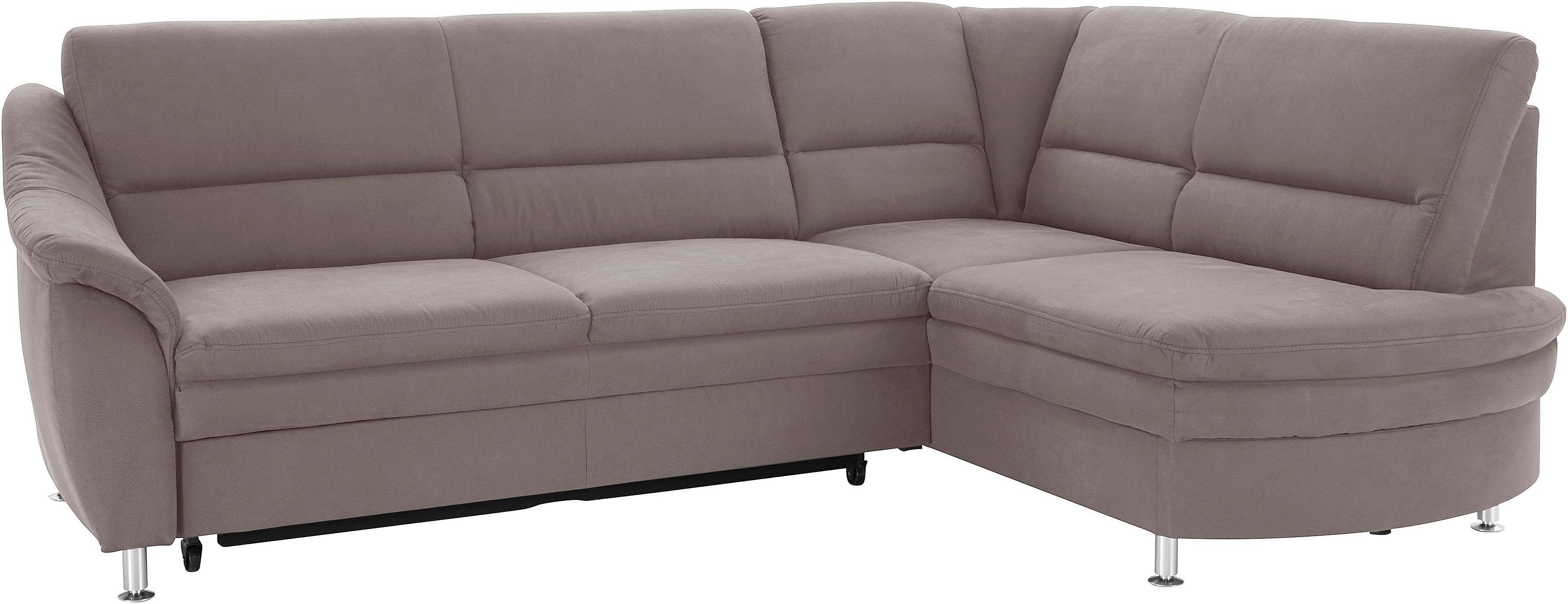 sit&more Ecksofa "Cardoso L-Form" mit Federkern, wahlweise mit Schlaffunktion und Schubkasten