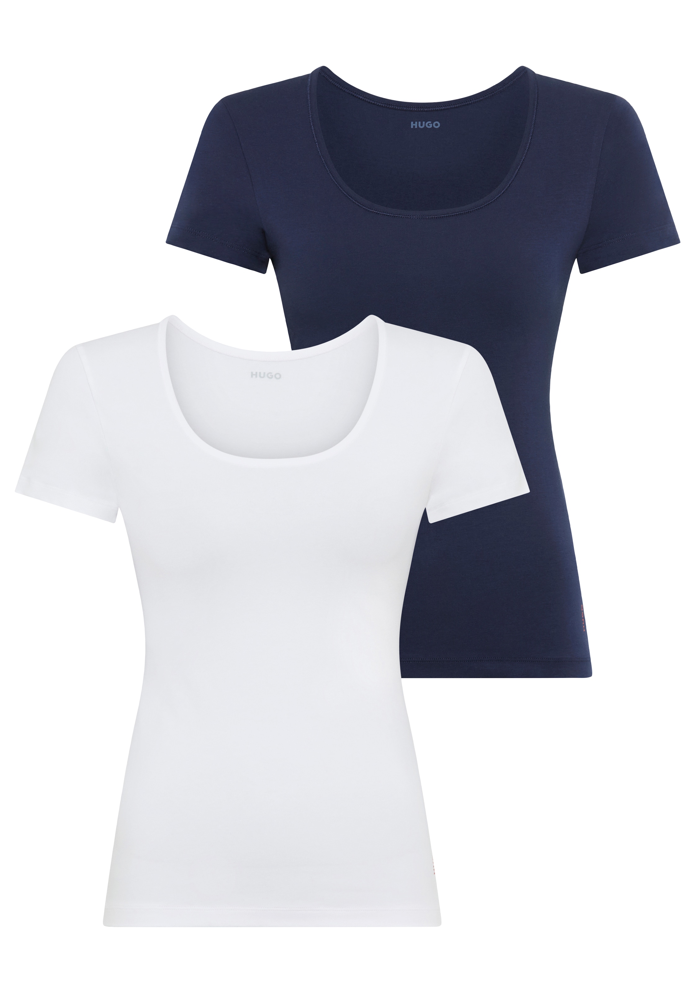 HUGO Underwear T-Shirt, (2 tlg.), regular fit, Rundhals günstig online kaufen