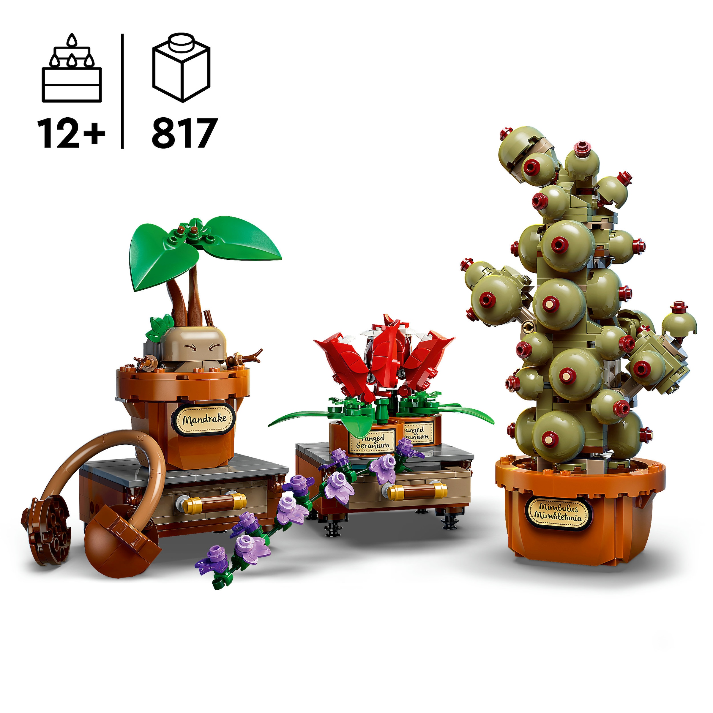 LEGO® Konstruktionsspielsteine »Schloss Hogwarts: Kräuterkunde-Pflanzen (76474), LEGO Harry Potter« Made in Europe