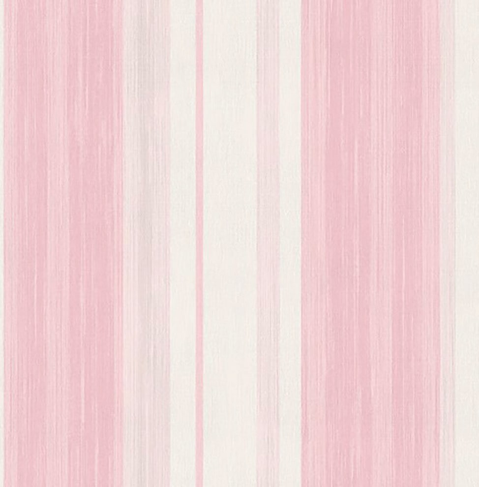 Art for the home Vliestapete "Streifen" Streifen aufgeschäumt Rosa/Weiss - 10m x 53 cm