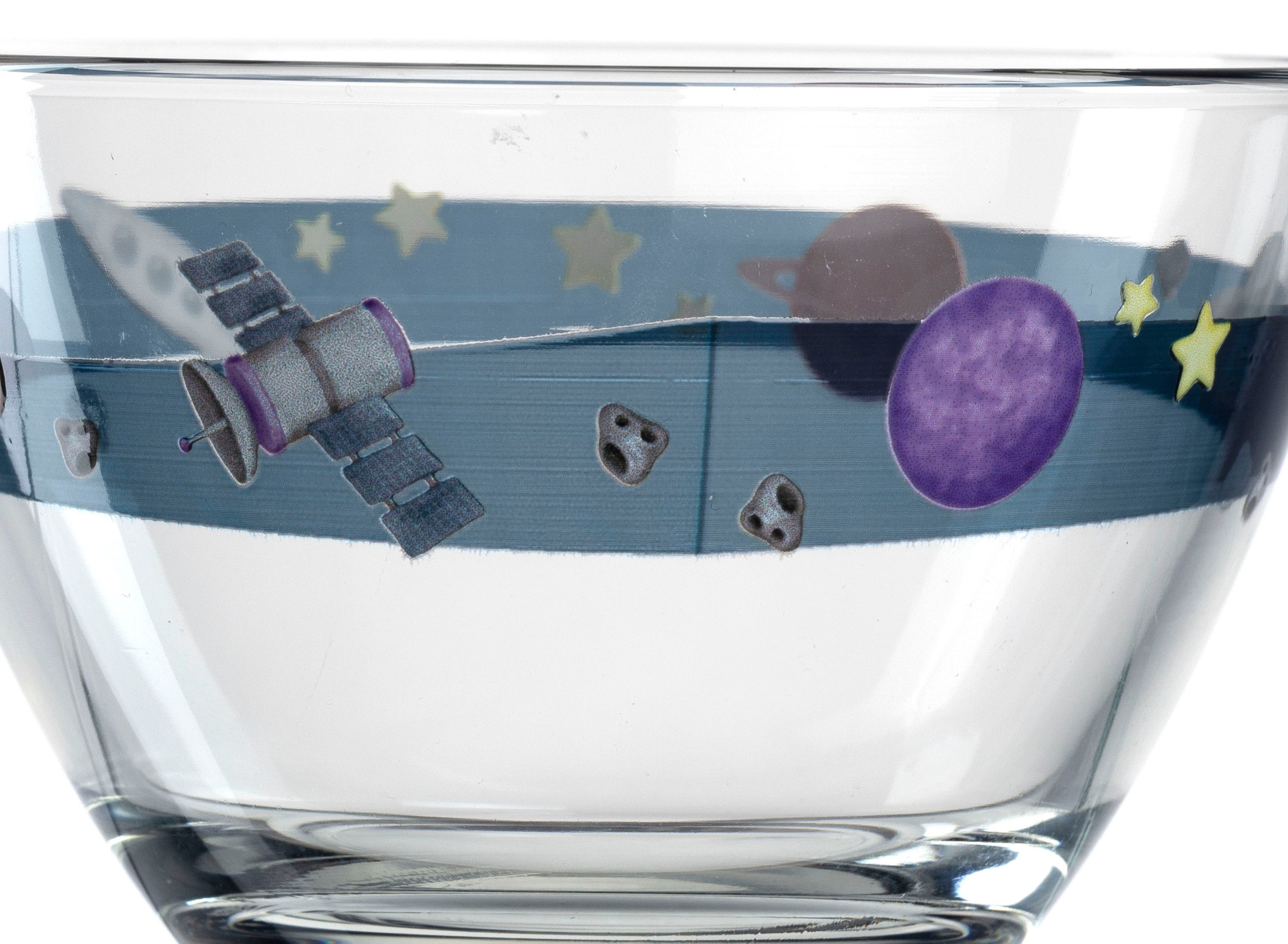 LEONARDO Kinderschale »Weltall BAMBINI AVVENTURA«, 6 tlg., aus Glas, BAMBINI AVVENTURA, 12 cm, Kalk-Natron-Glas