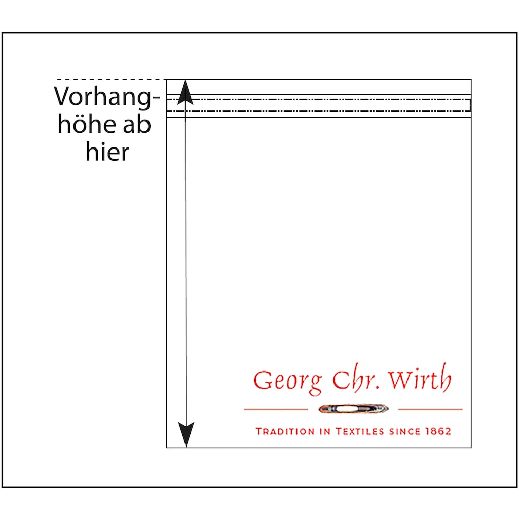 Wirth Vorhang »Newbury«, (1 St.), nach Maß