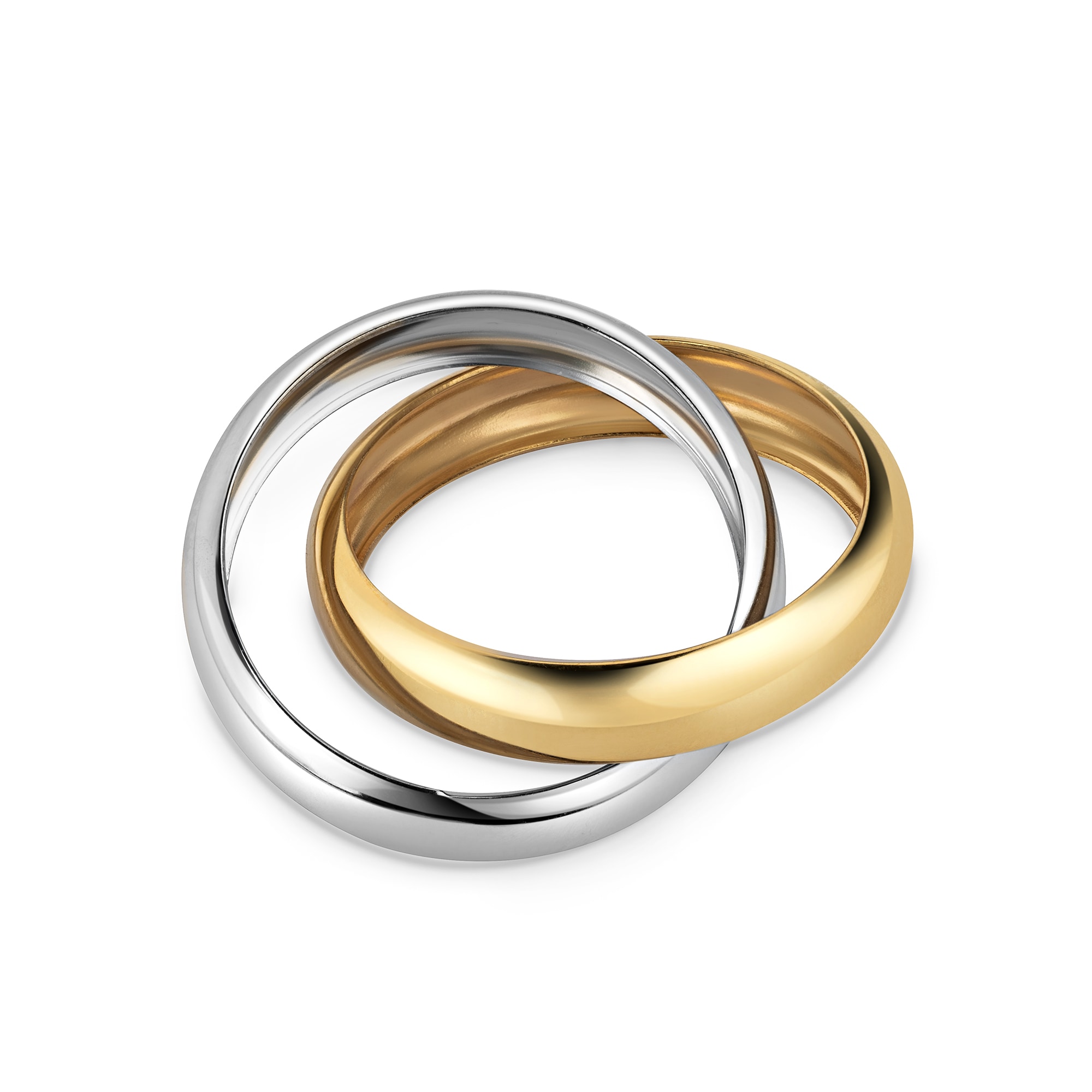 Fascination by Ellen K. Fingerring »375/- Gelbgold bicolor 2-reihig«