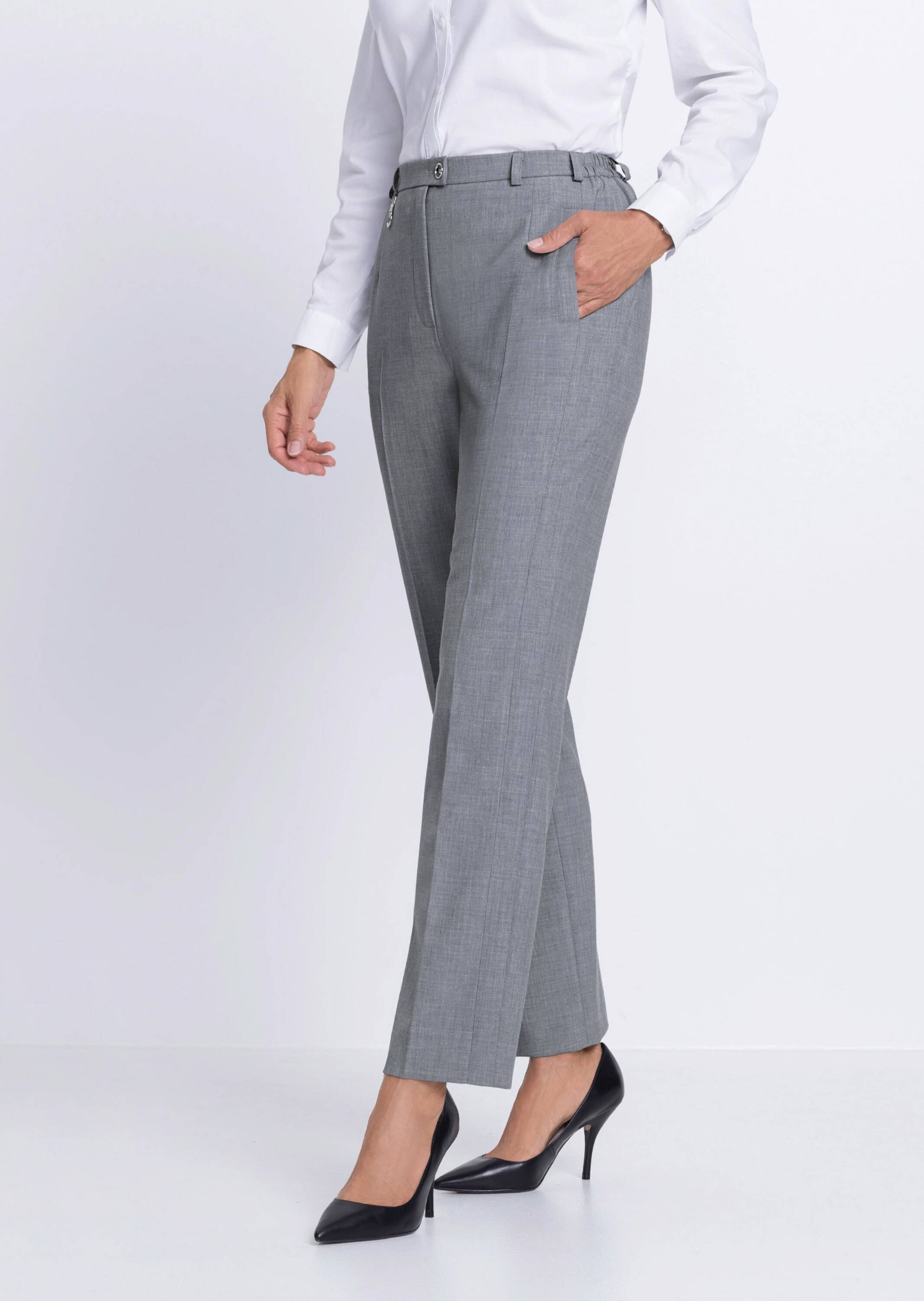 Thumbnail - GOLDNER Stoffhose "Kurzgröße Trevira-Schurwollhose CARLA"