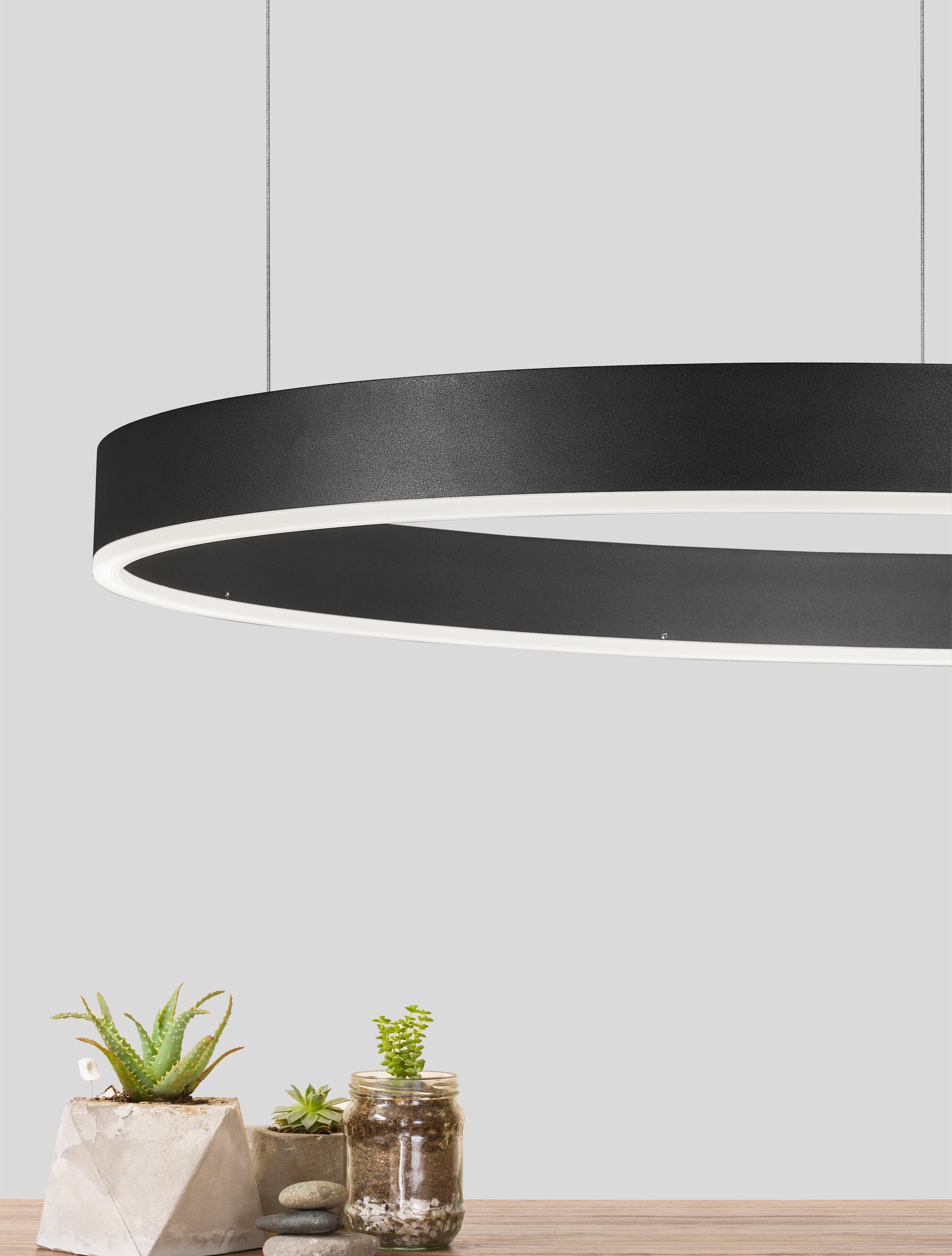Nova Luce LED-Hängeleuchte »MOTIF«, 1 flammig, Leuchtmittel LED-Modul | LED fest integriert, dimmbar, höhenverstellbar, Lichtfarbe verstellbar, Fernbedienung
