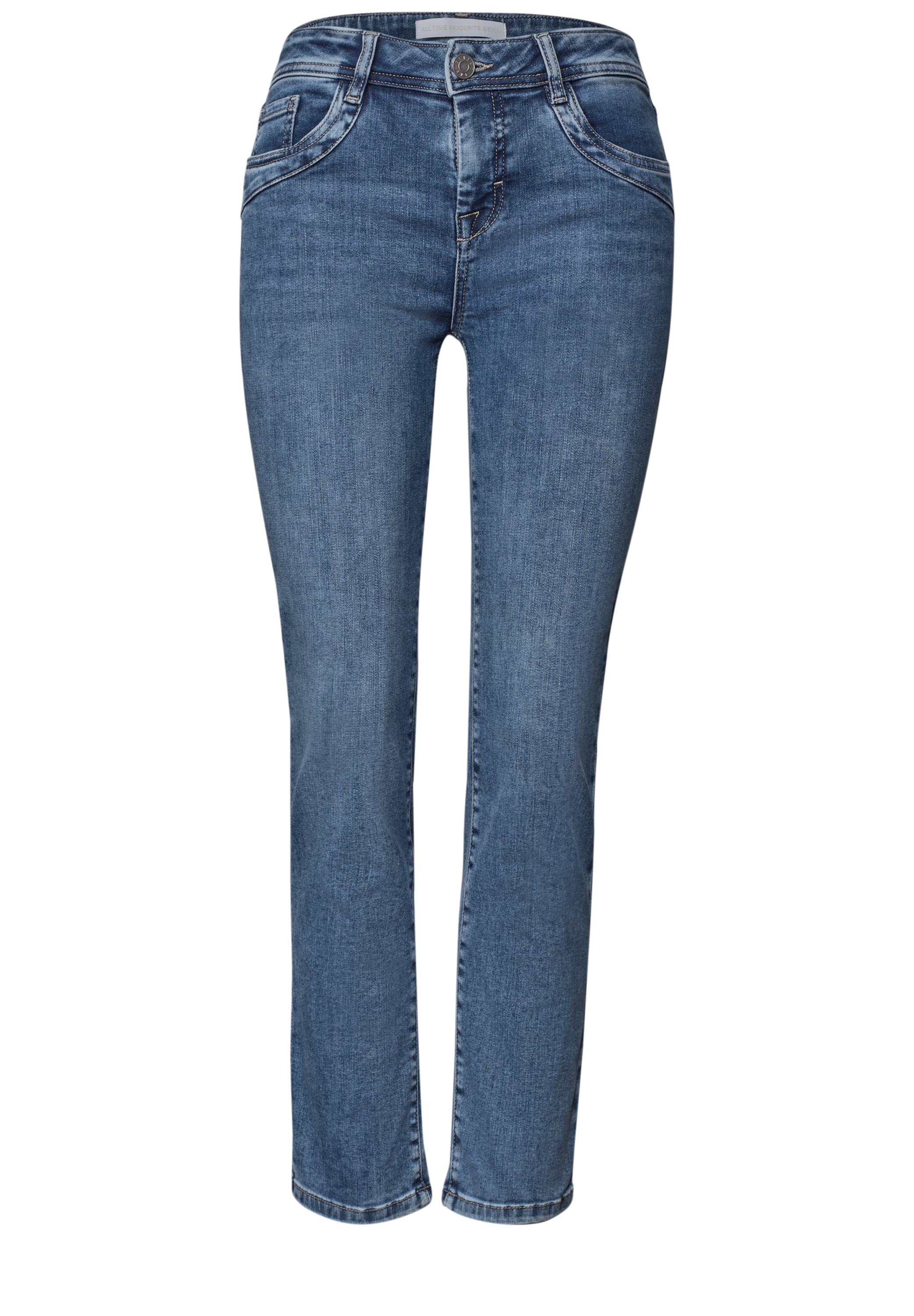STREET ONE Slim-fit-Jeans Middle Waist